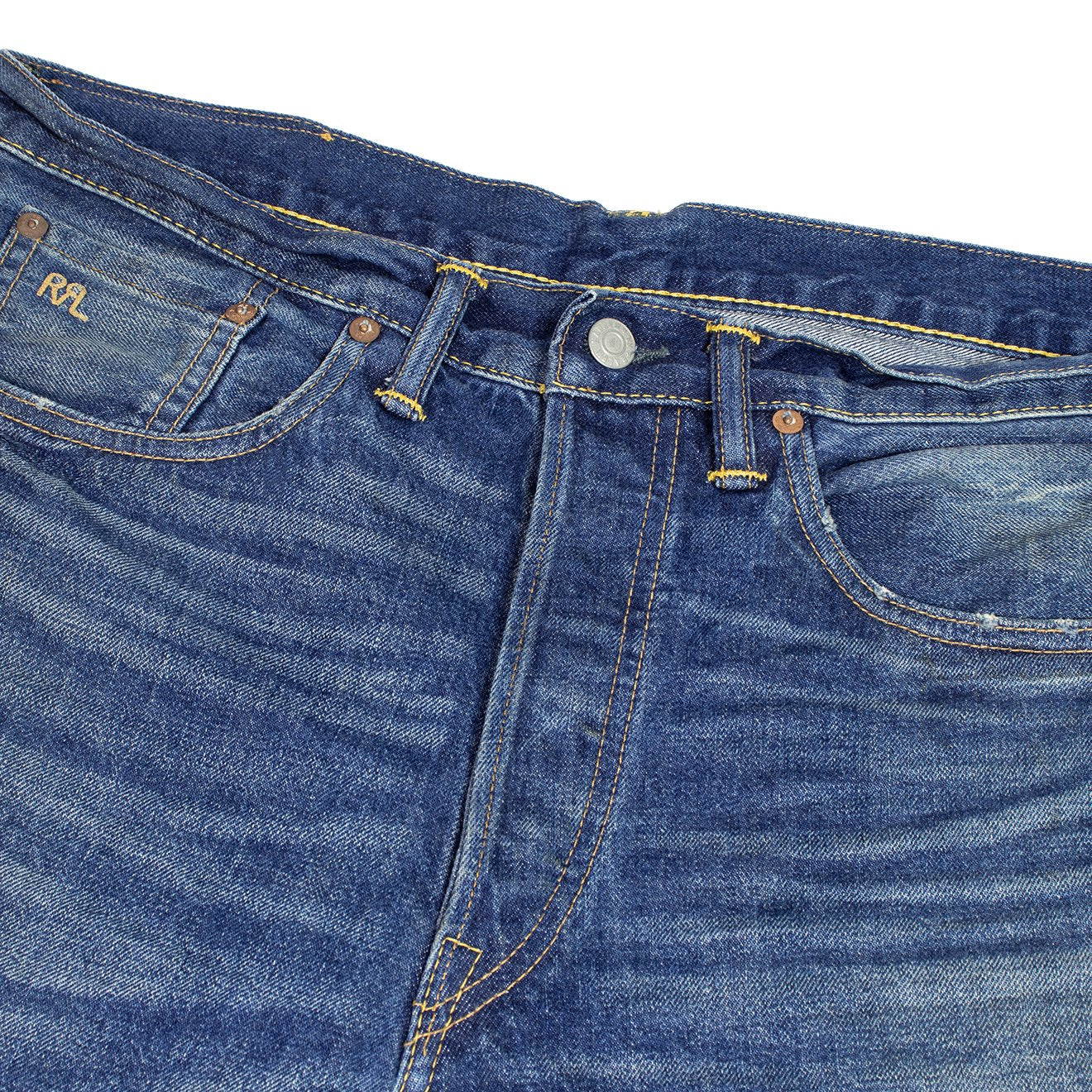 RRL by Ralph Lauren Vintage Selvedge 5 pocket Denim Blue - The Sporting Lodge