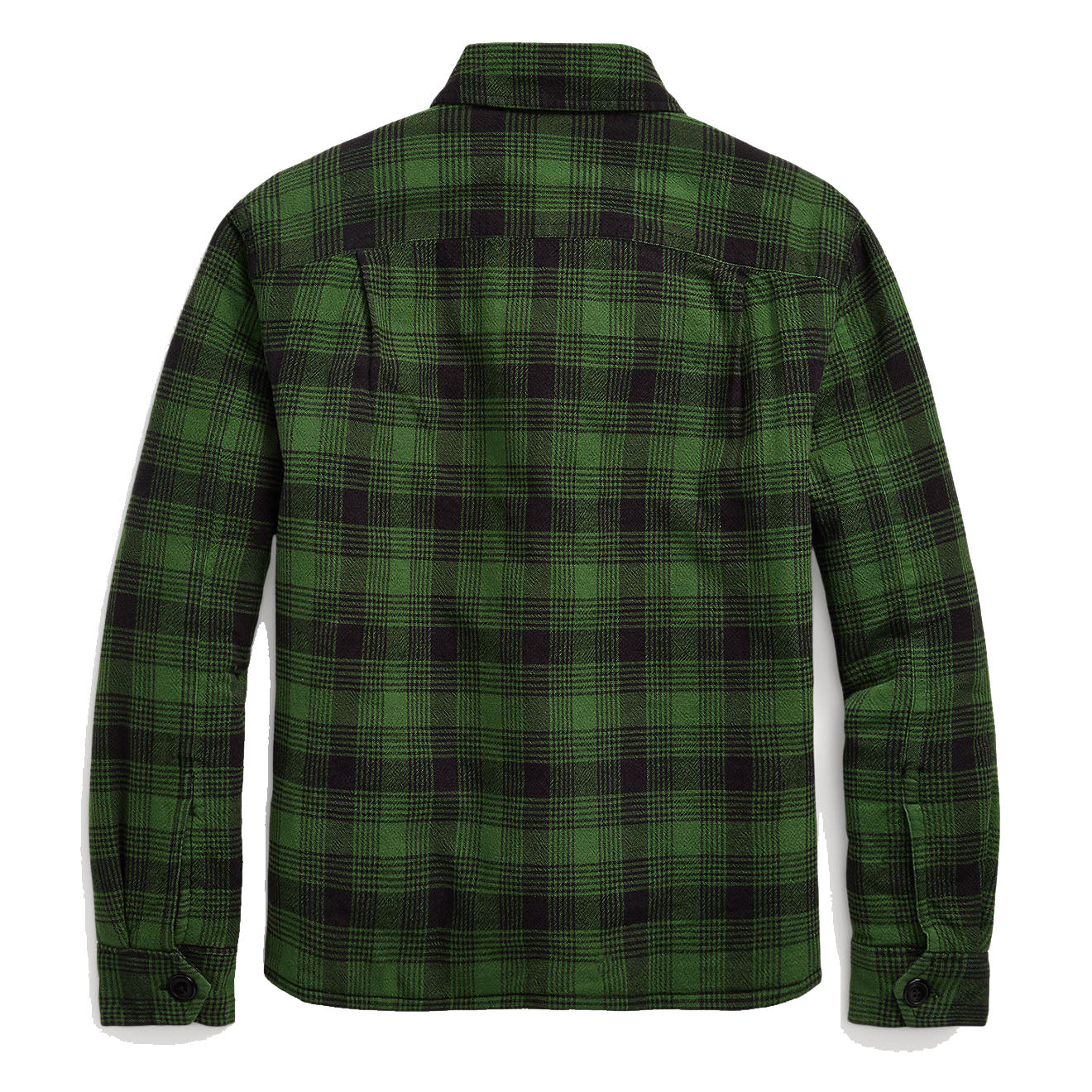RRL by Ralph Lauren Womens Brown Bear Long Sleeve Button Front Shirt Green / Mountain Yellow-3