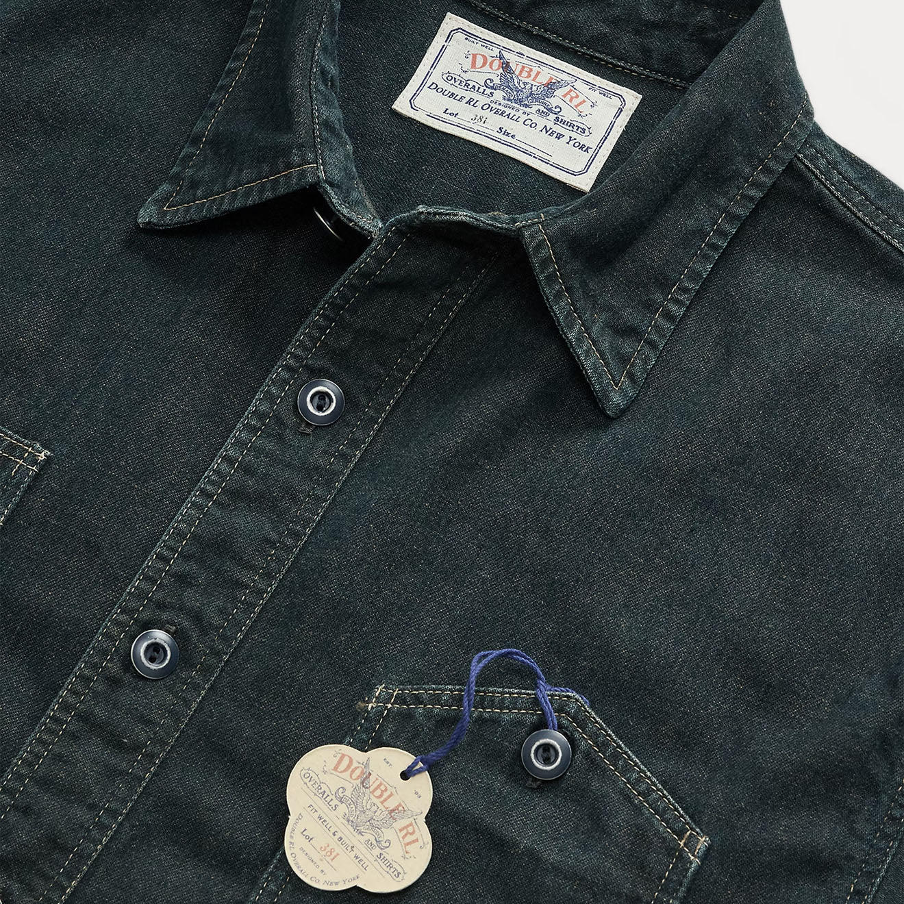 RRL By Ralph Lauren Butte Long Sleeve Sport Shirt Indigo Rinse - The Sporting Lodge