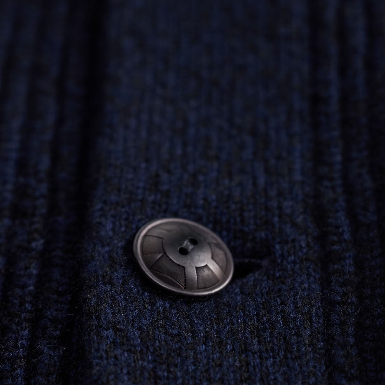 RRL By Ralph Lauren Cashmere Shawl-Collar Cardigan Navy Heather - The Sporting Lodge