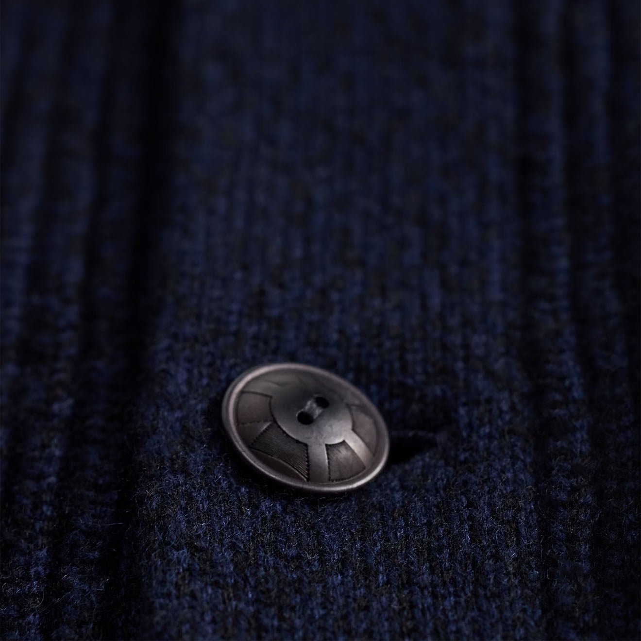 RRL By Ralph Lauren Cashmere Shawl-Collar Cardigan Navy Heather - The Sporting Lodge
