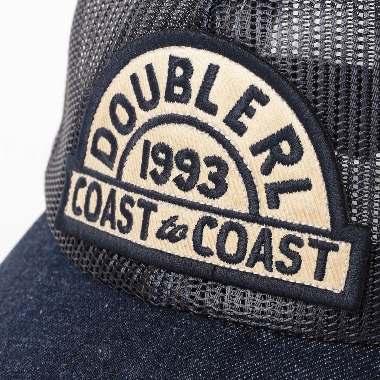 RRL By Ralph Lauren Denim-Bill Mesh Trucker Cap Navy - The Sporting Lodge