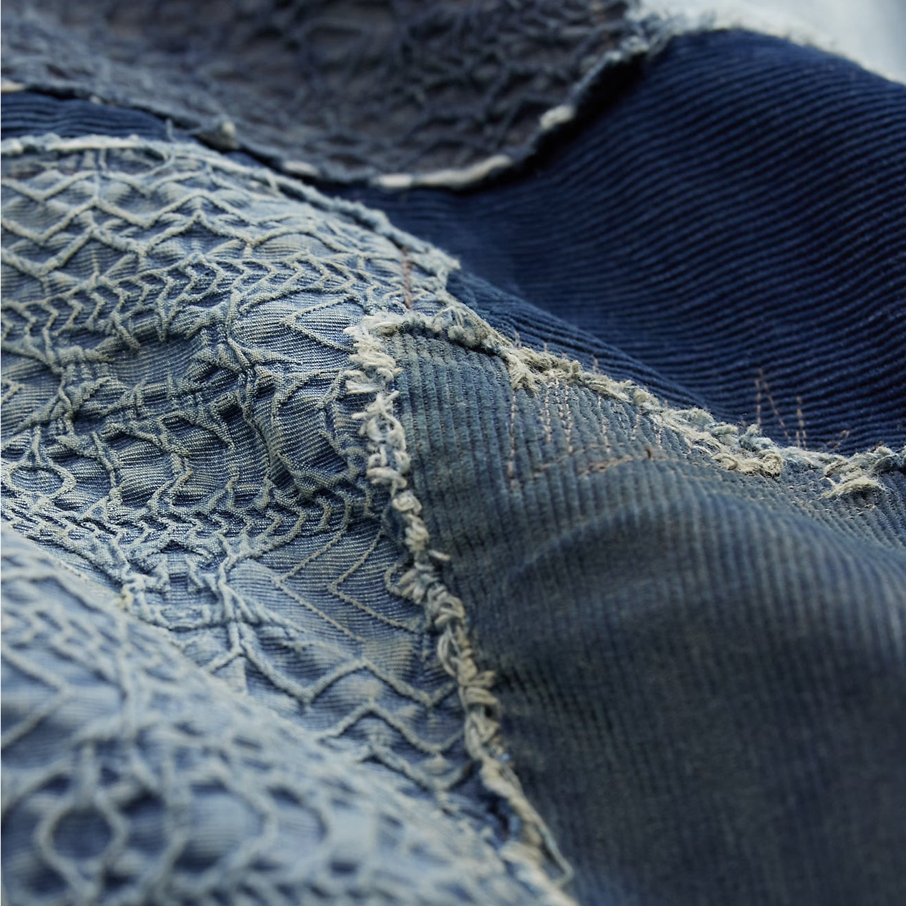 RRL By Ralph Lauren Denim Patchwork Shirt  Indigo