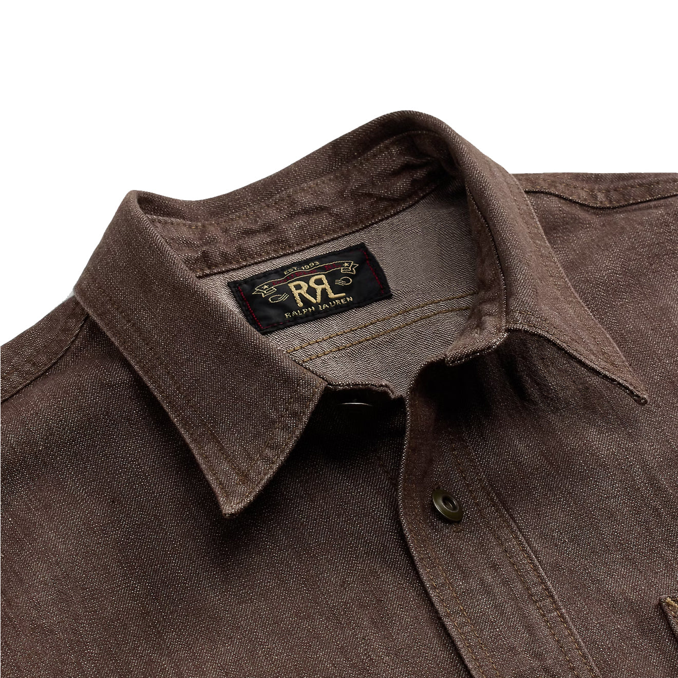 RRL By Ralph Lauren Denim Workshirt Brown