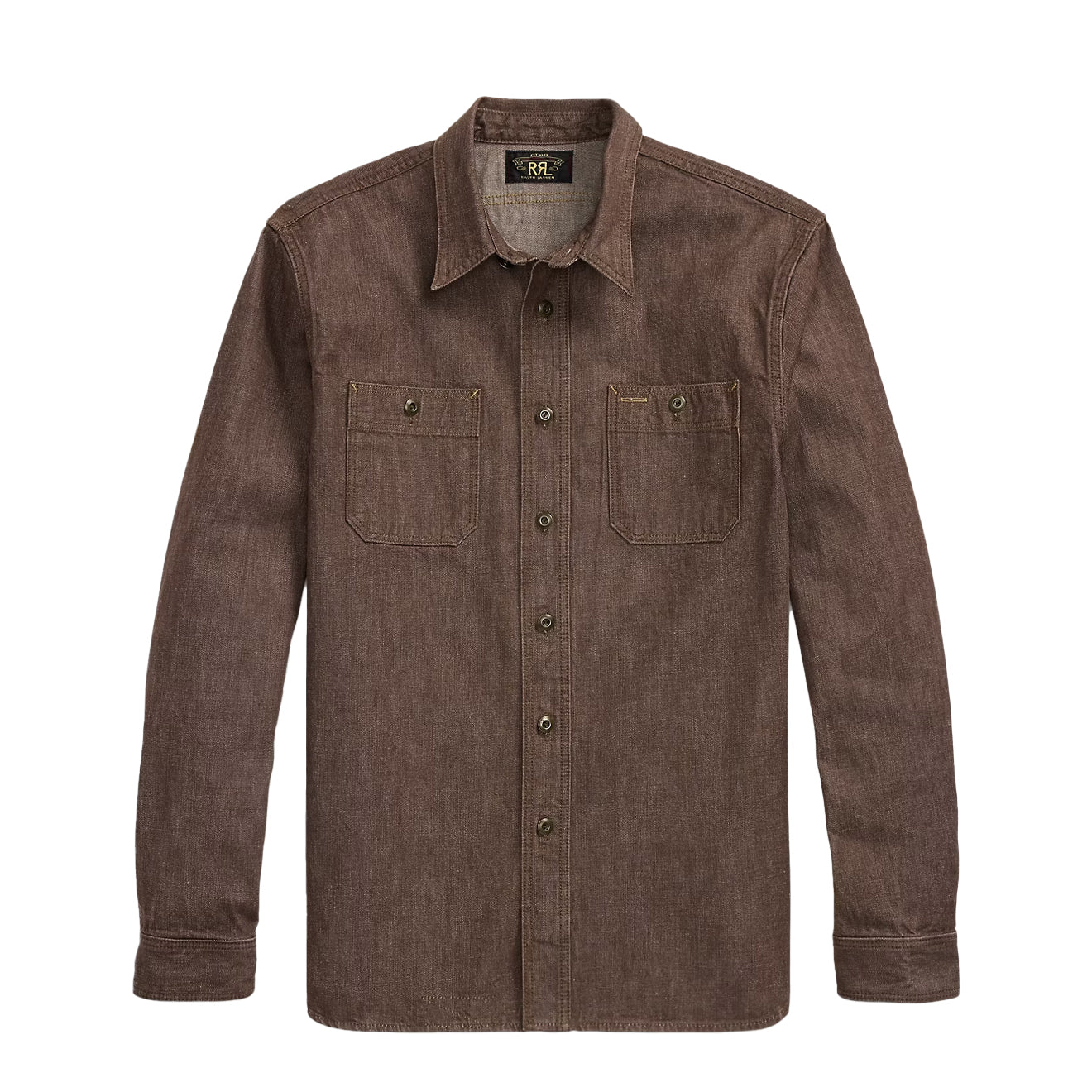 RRL By Ralph Lauren Denim Workshirt Brown