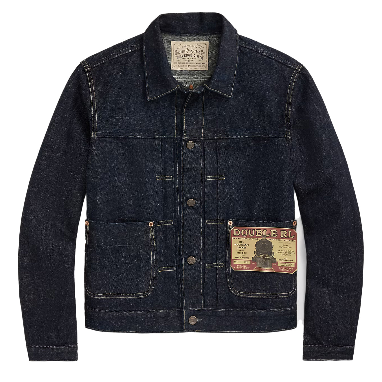 RRL By Ralph Lauren Dockman Unlined Trucker Jacket Rinse