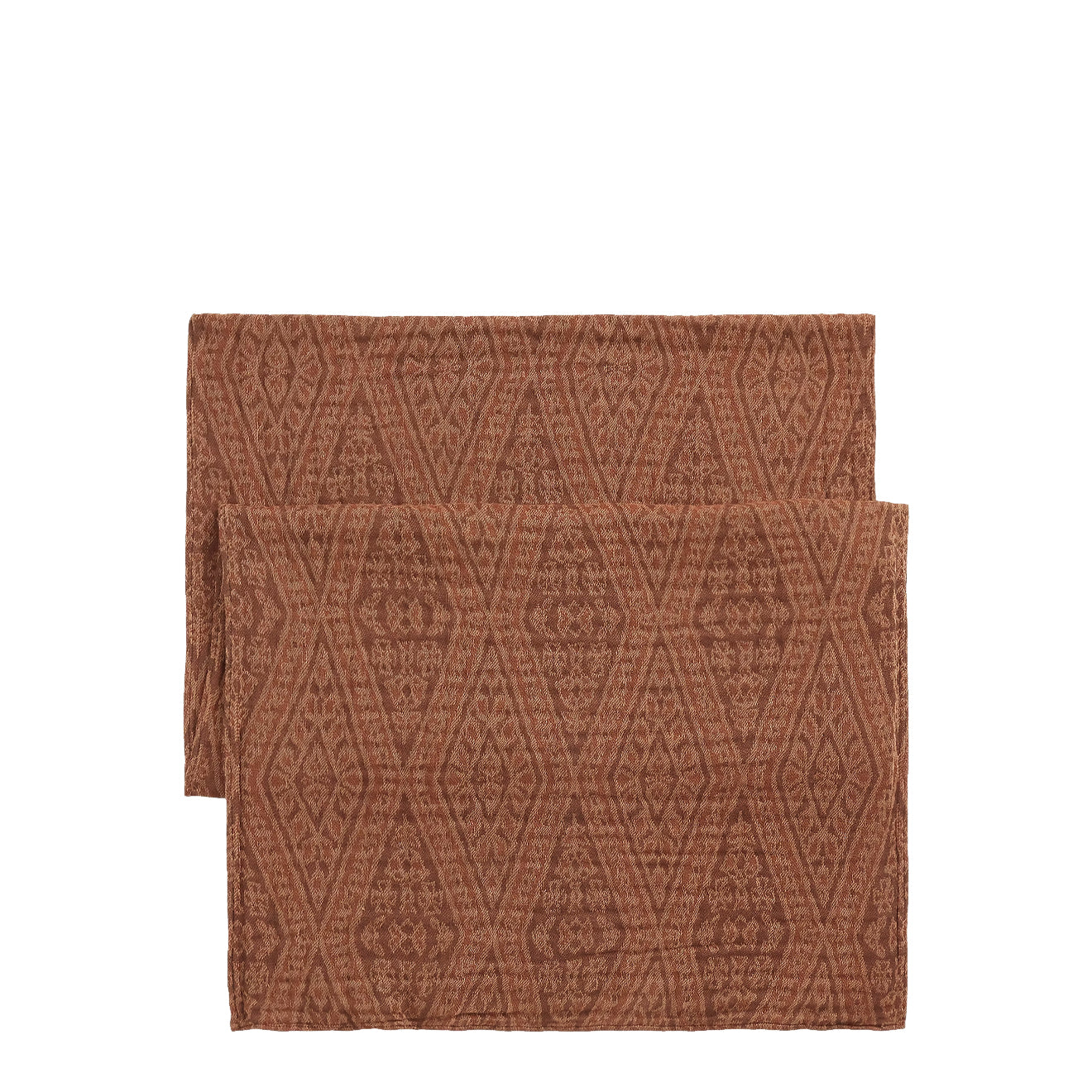 RRL By Ralph Lauren Double-Faced Cotton Jacquard Scarf Red Multi