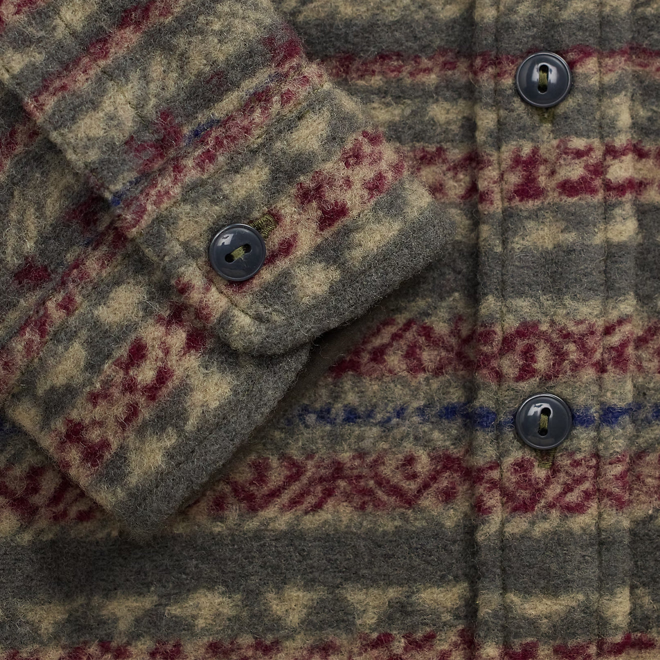 RRL By Ralph Lauren Fair Isle Wool-Blend Workshirt Red / Multi