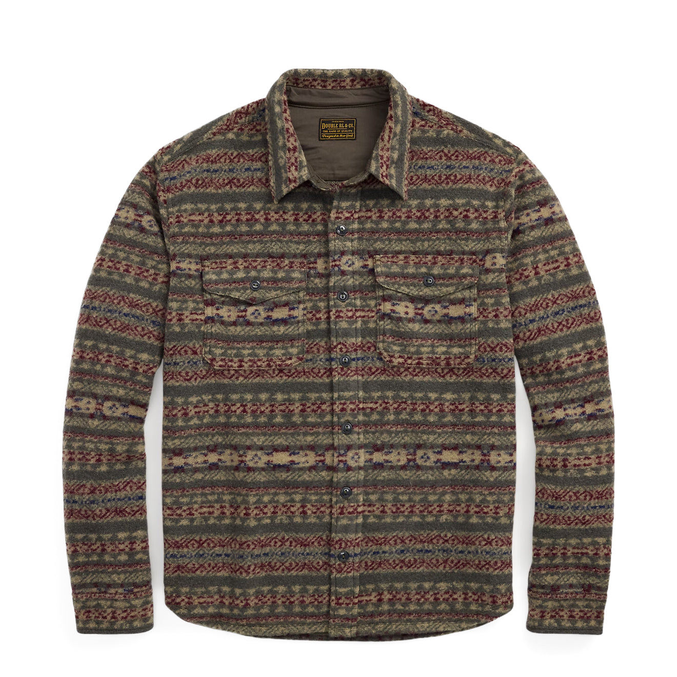 RRL By Ralph Lauren Fair Isle Wool-Blend Workshirt Red / Multi