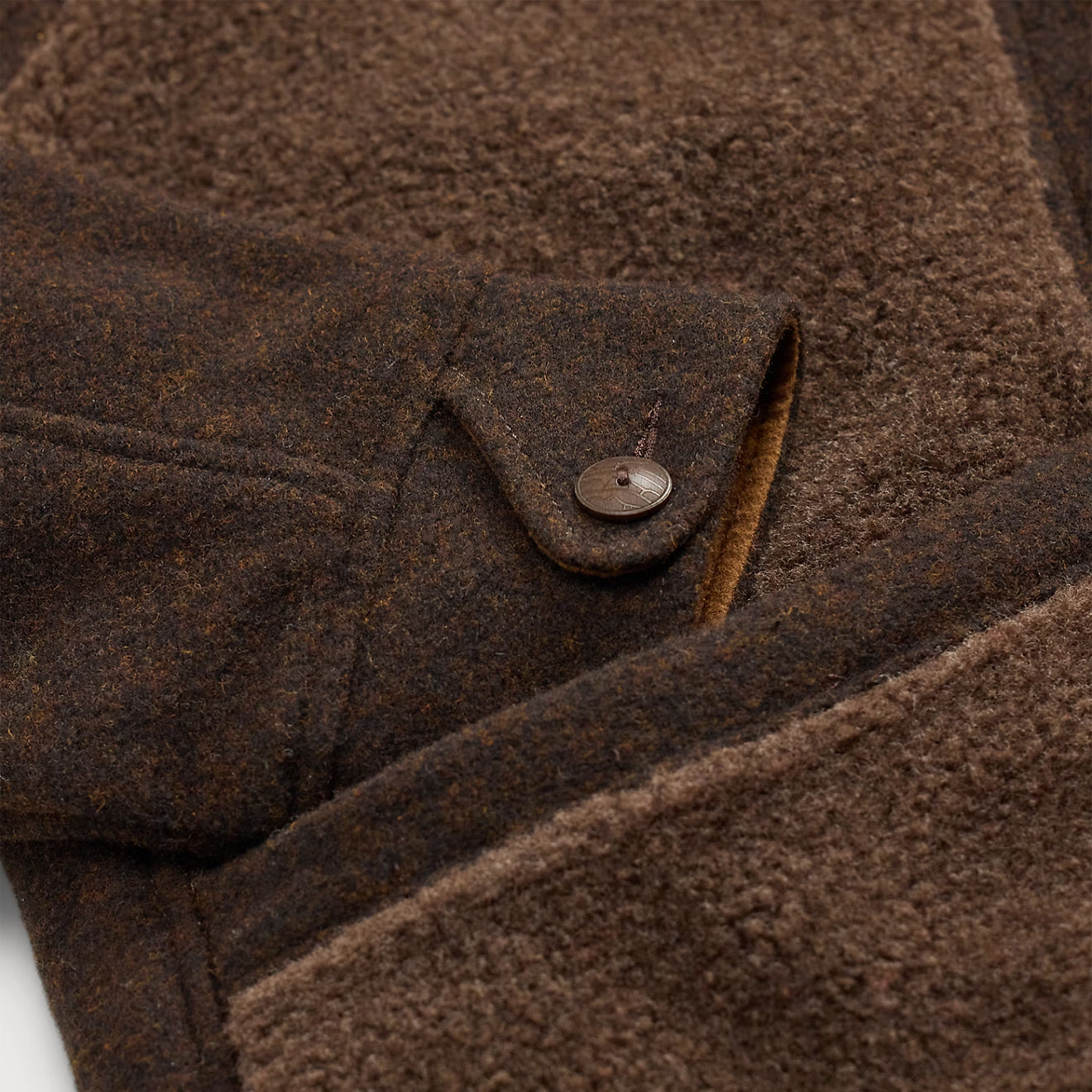 RRL By Ralph Lauren Fleece-Panelled Jacquard Jacket Brown / Multi