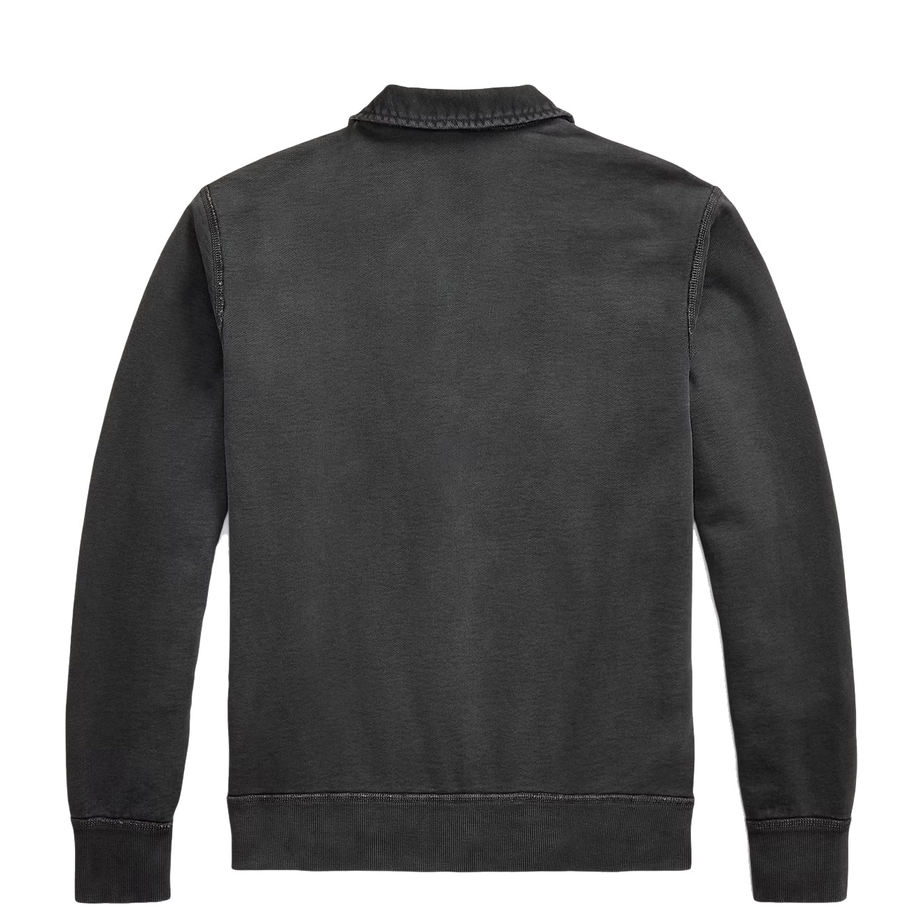 RRL By Ralph Lauren French Terry Quarter Zip Faded Black