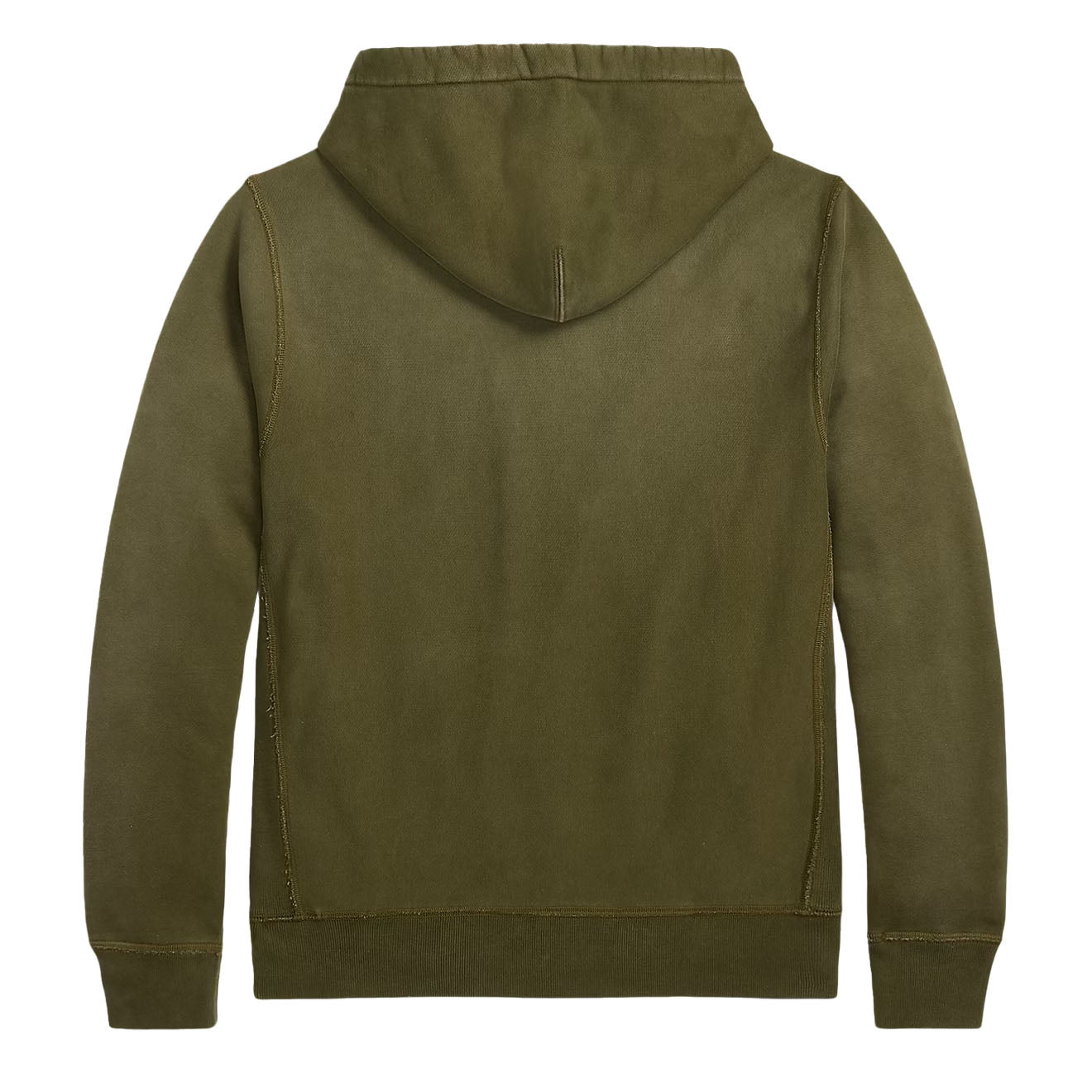 RRL By Ralph Lauren Garment-Dyed Fleece Hoodie Olive - The Sporting Lodge