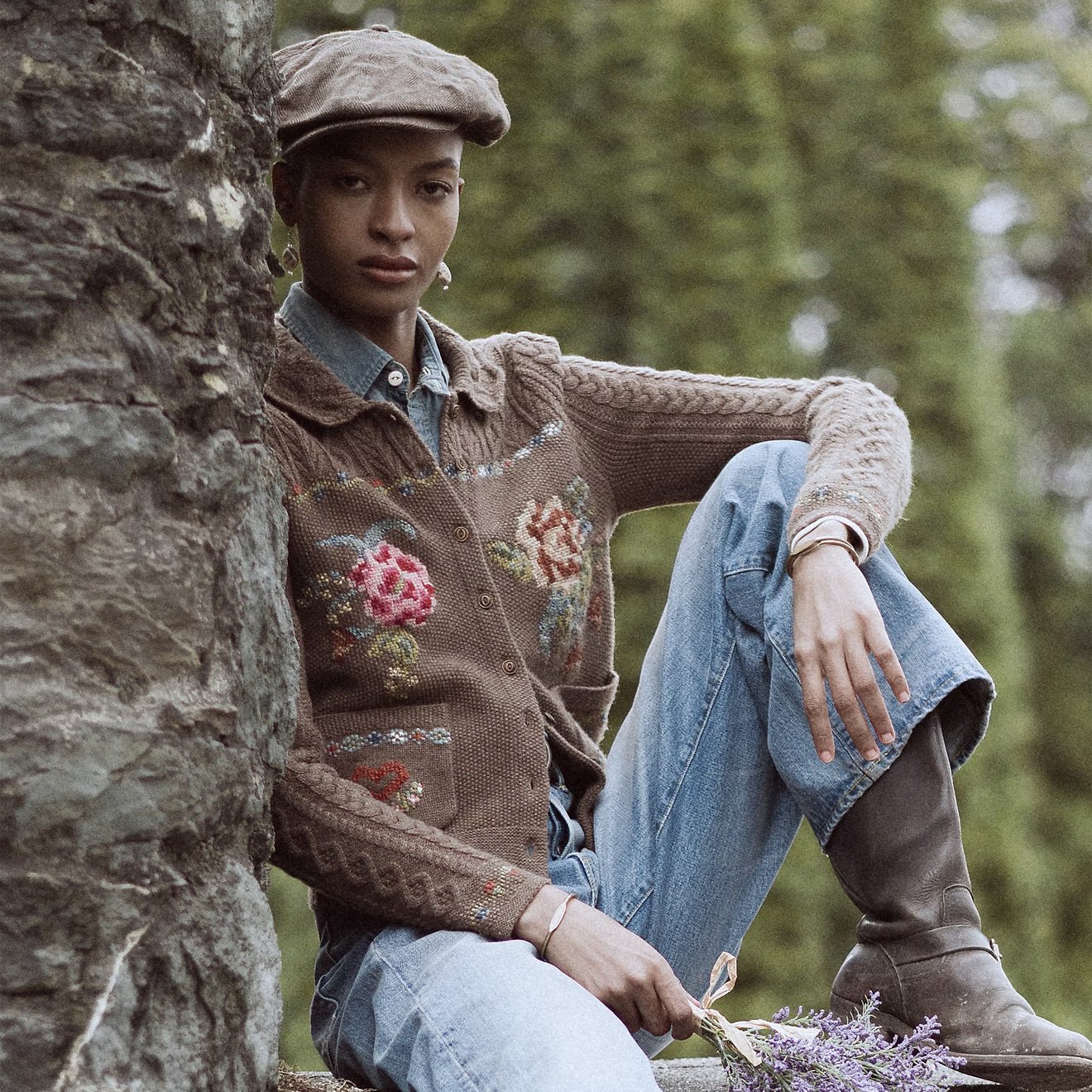 RRL By Ralph Lauren Hazel Cardigan Nutmeg / Multi - The Sporting Lodge