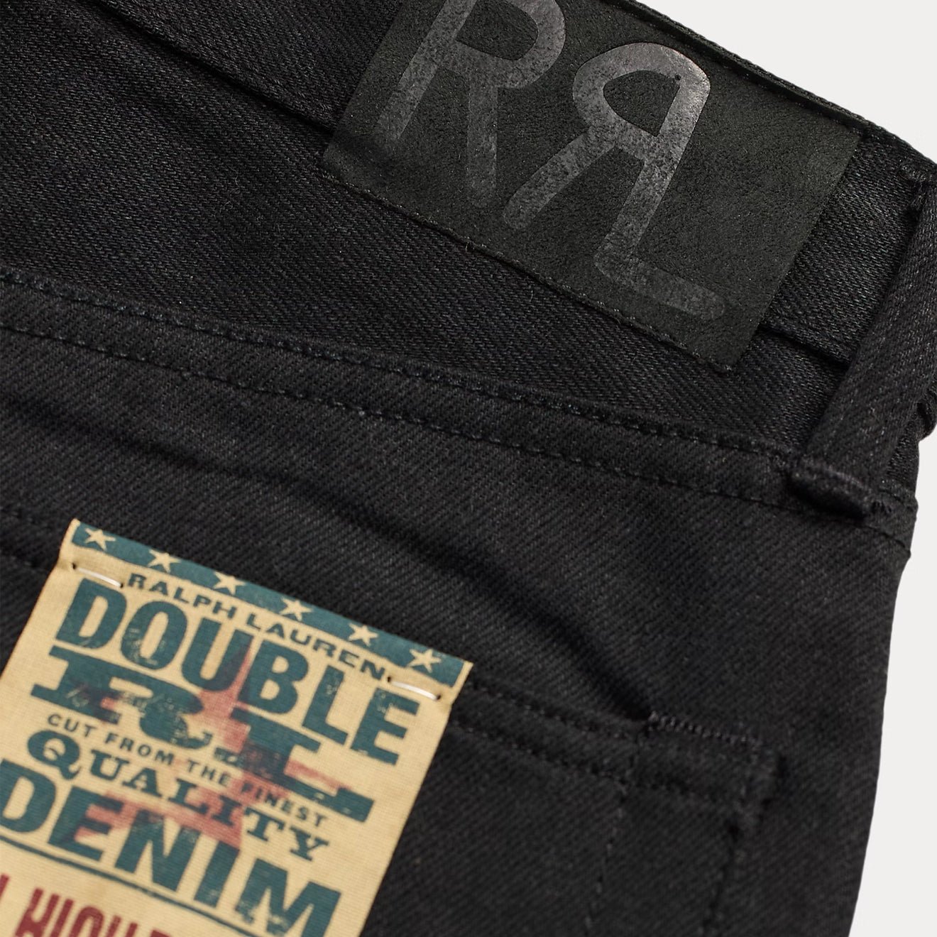 RRL By Ralph Lauren High Boy Fit Black Selvedge Jean Black - The Sporting Lodge