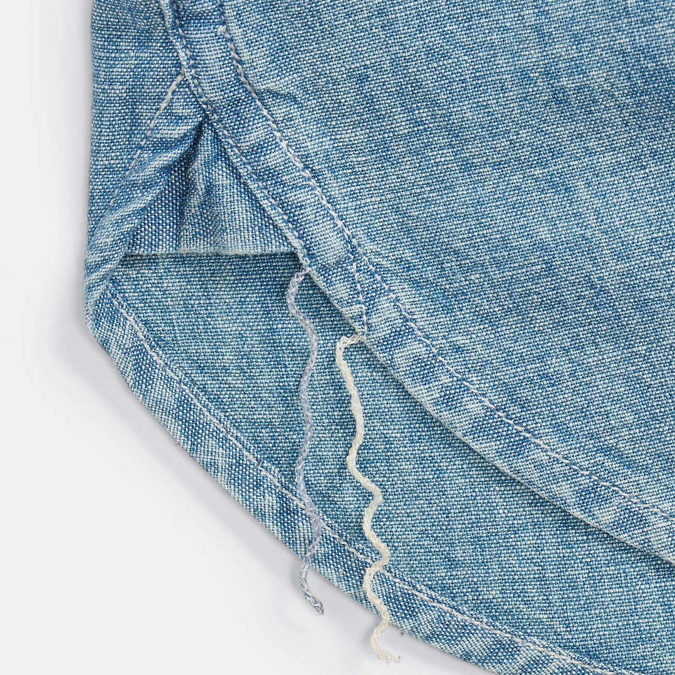 RRL By Ralph Lauren Indigo Chambray Workshirt Medium Wash