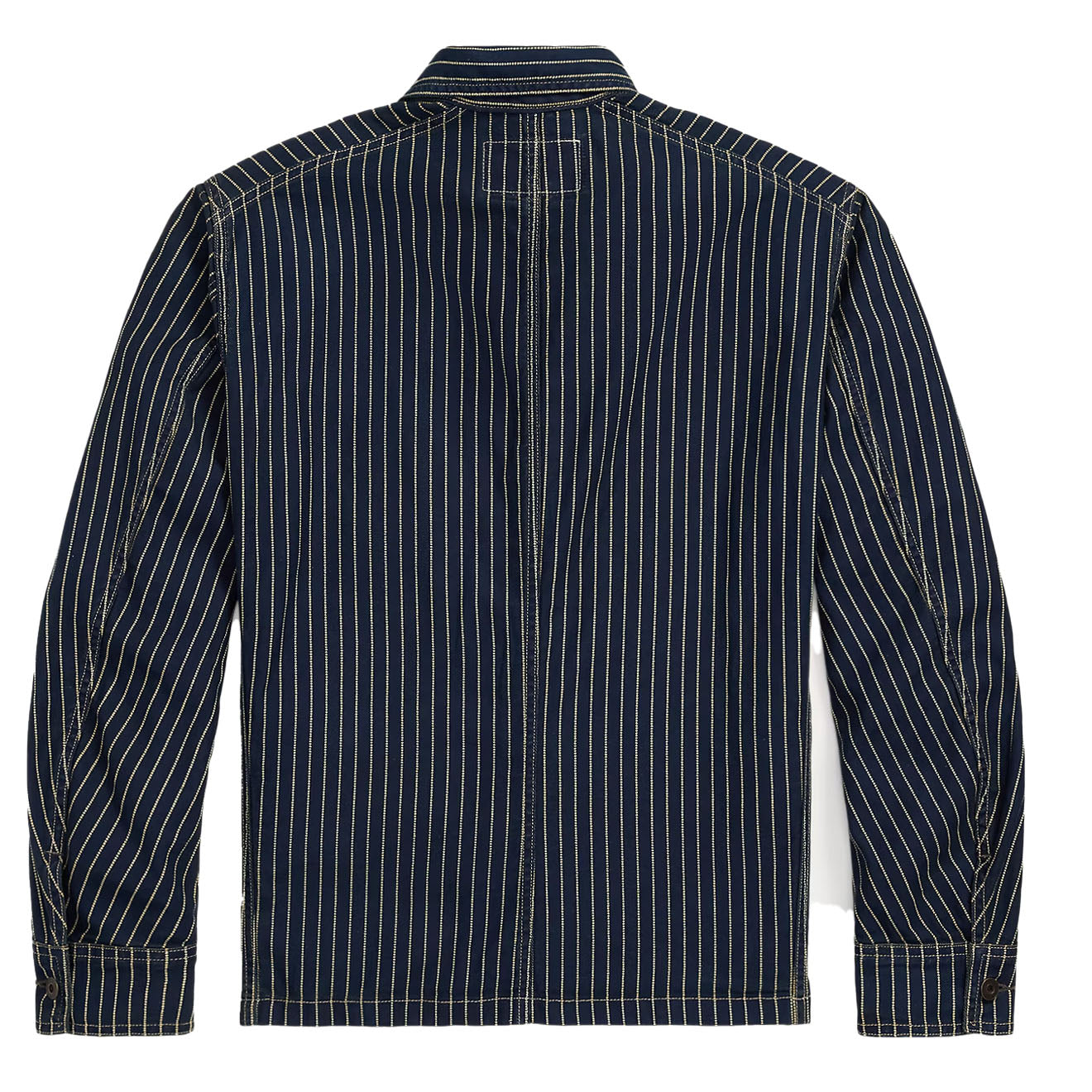 RRL By Ralph Lauren Indigo Dot-Stripe Twill Engineer Coat Indigo Rinse - The Sporting Lodge