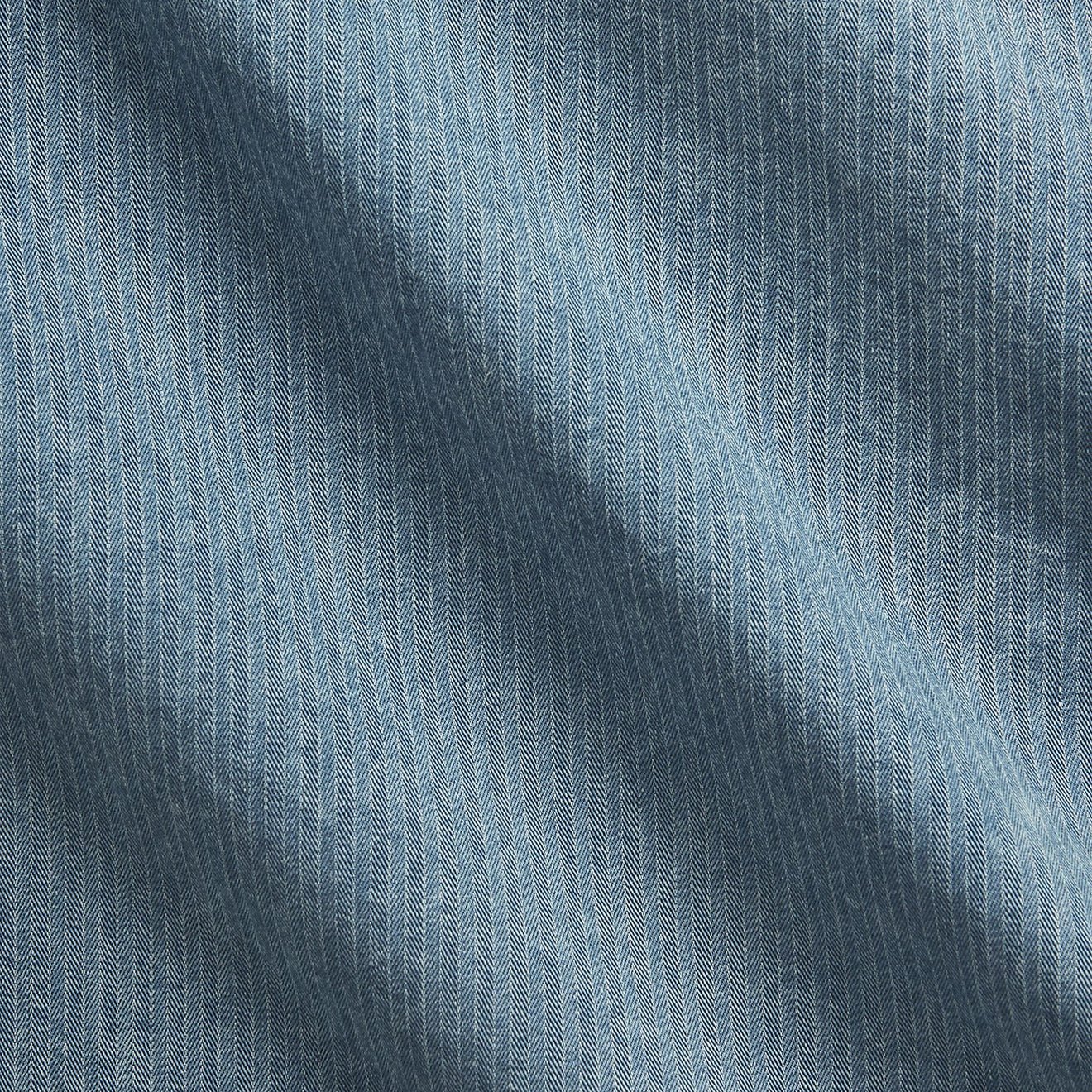 RRL By Ralph Lauren Indigo Herringbone Twill Workshirt Faded Indigo - The Sporting Lodge