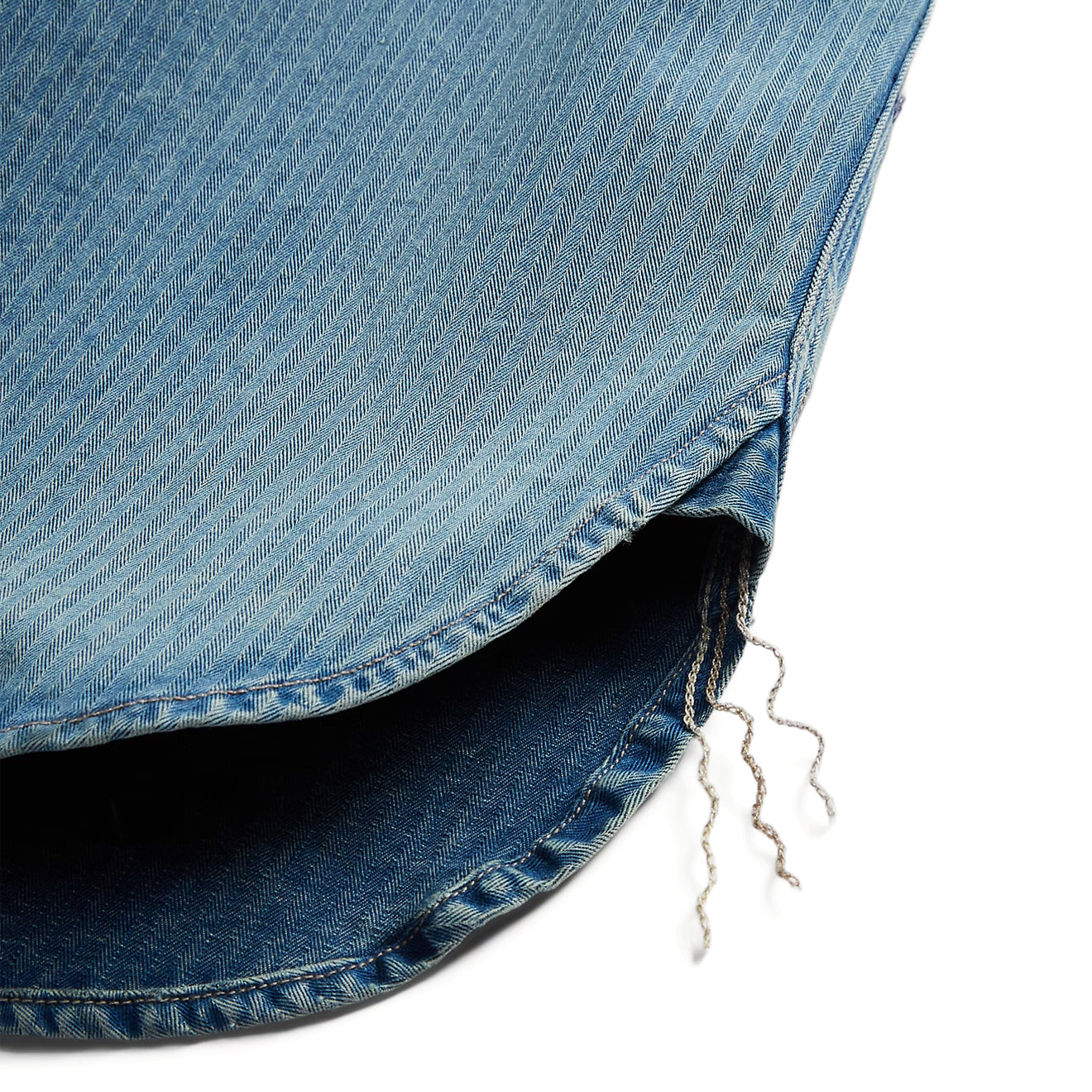 RRL By Ralph Lauren Indigo Herringbone Twill Workshirt Faded Indigo