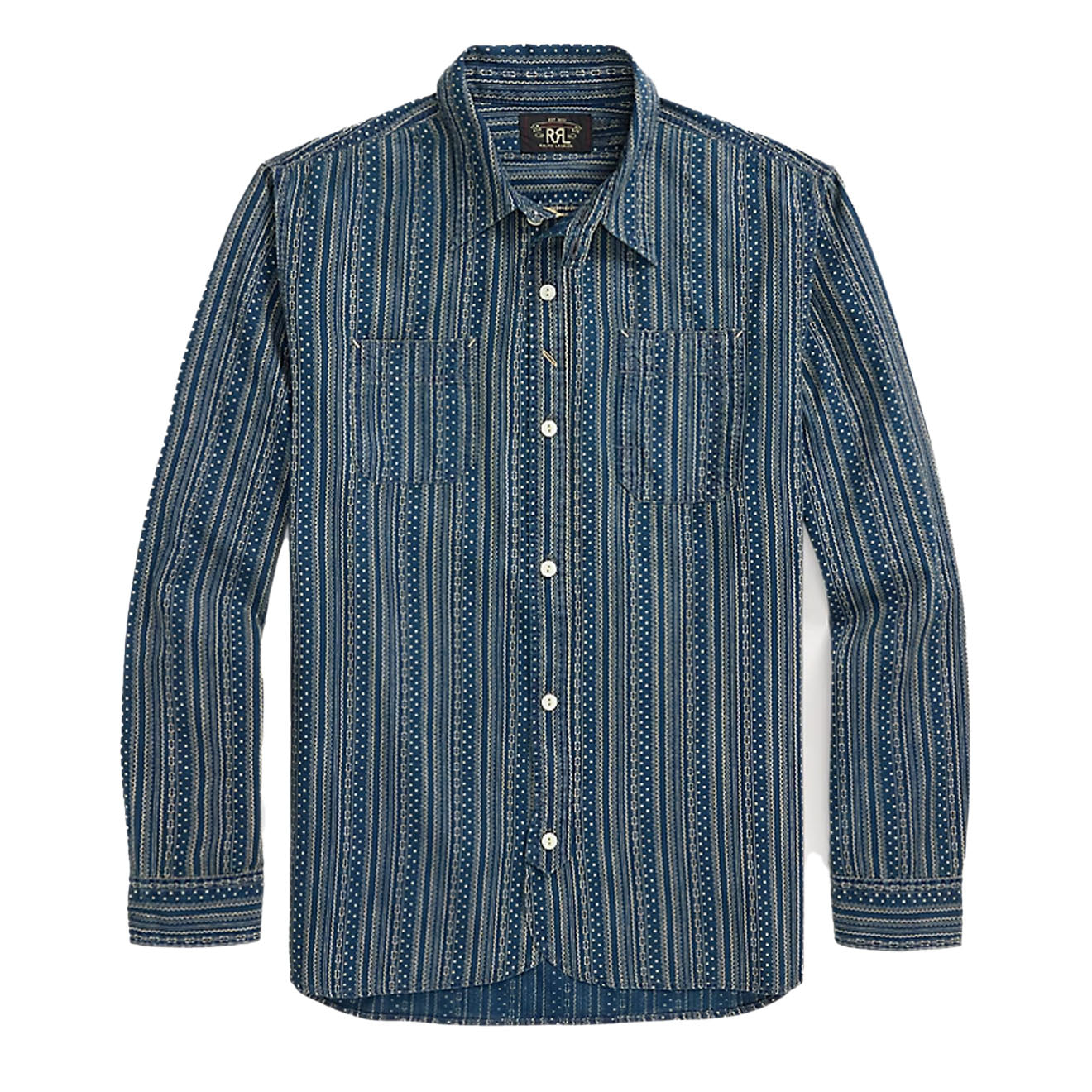 RRL By Ralph Lauren Indigo Print Workshirt Indigo - The Sporting Lodge