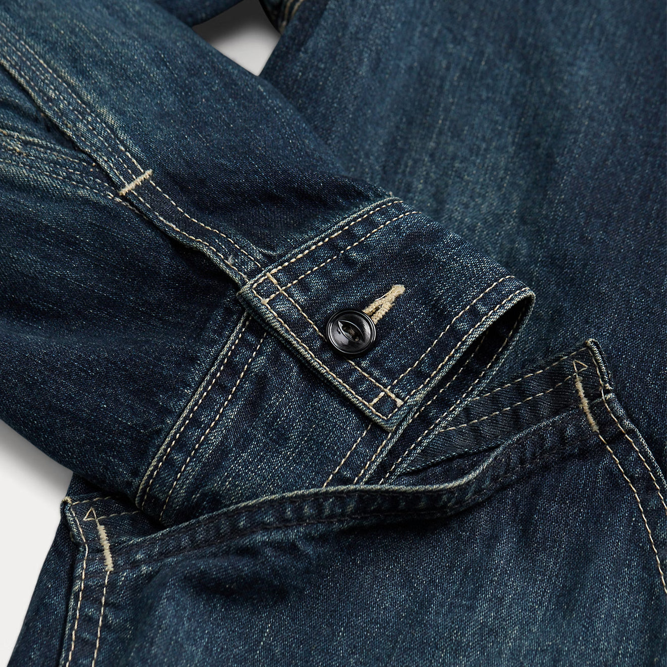 RRL By Ralph Lauren Jacket Unlined Shirt Jacket Leyton Wash - The Sporting Lodge