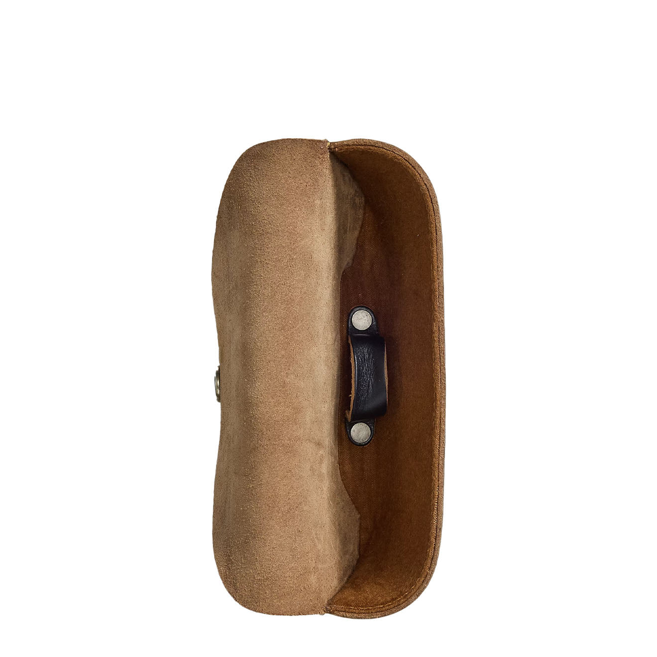 RRL By Ralph Lauren Leather Eyeglass Case Black Over Brown - The Sporting Lodge