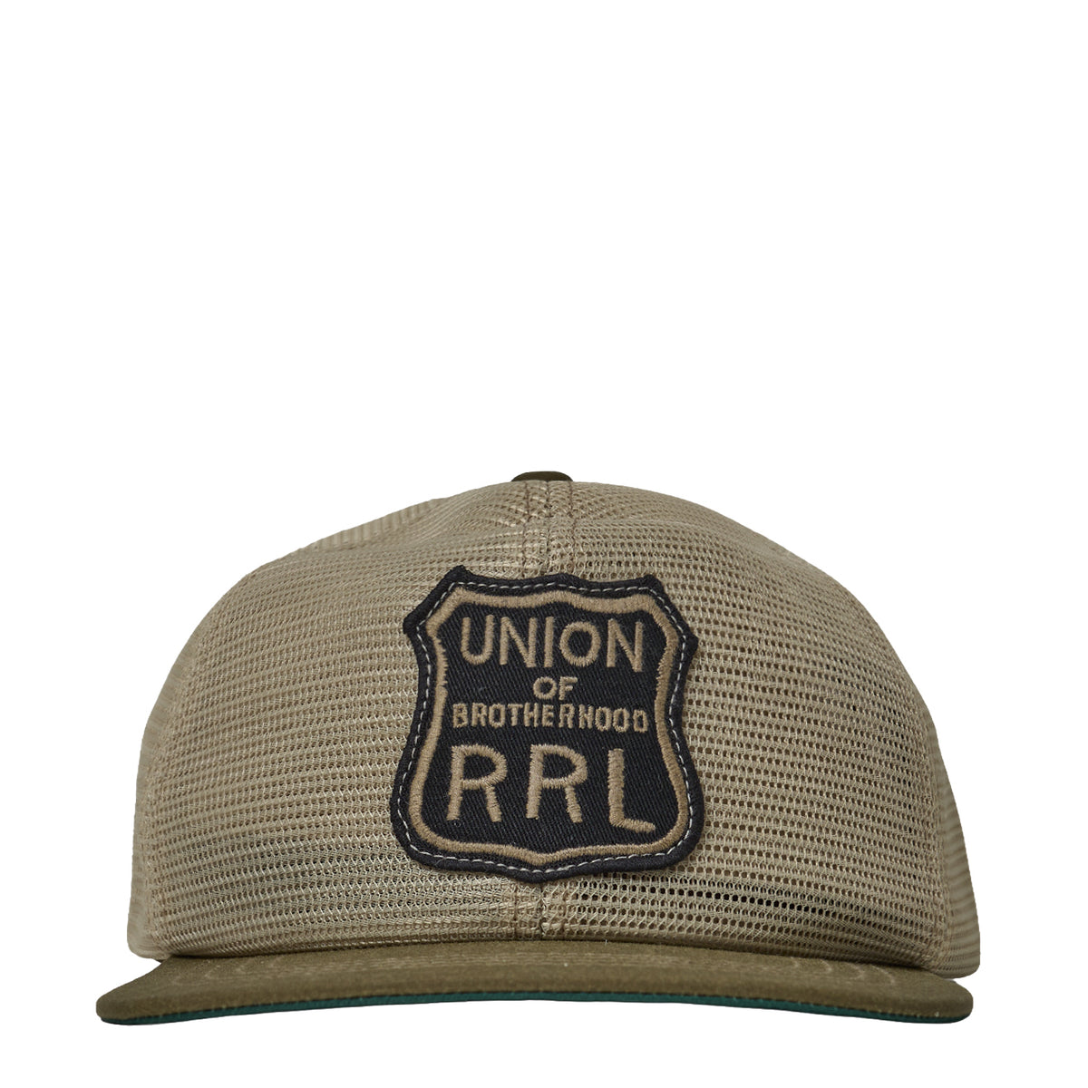RRL By Ralph Lauren Logo-Patch Mesh Trucker Cap Brown / Tan