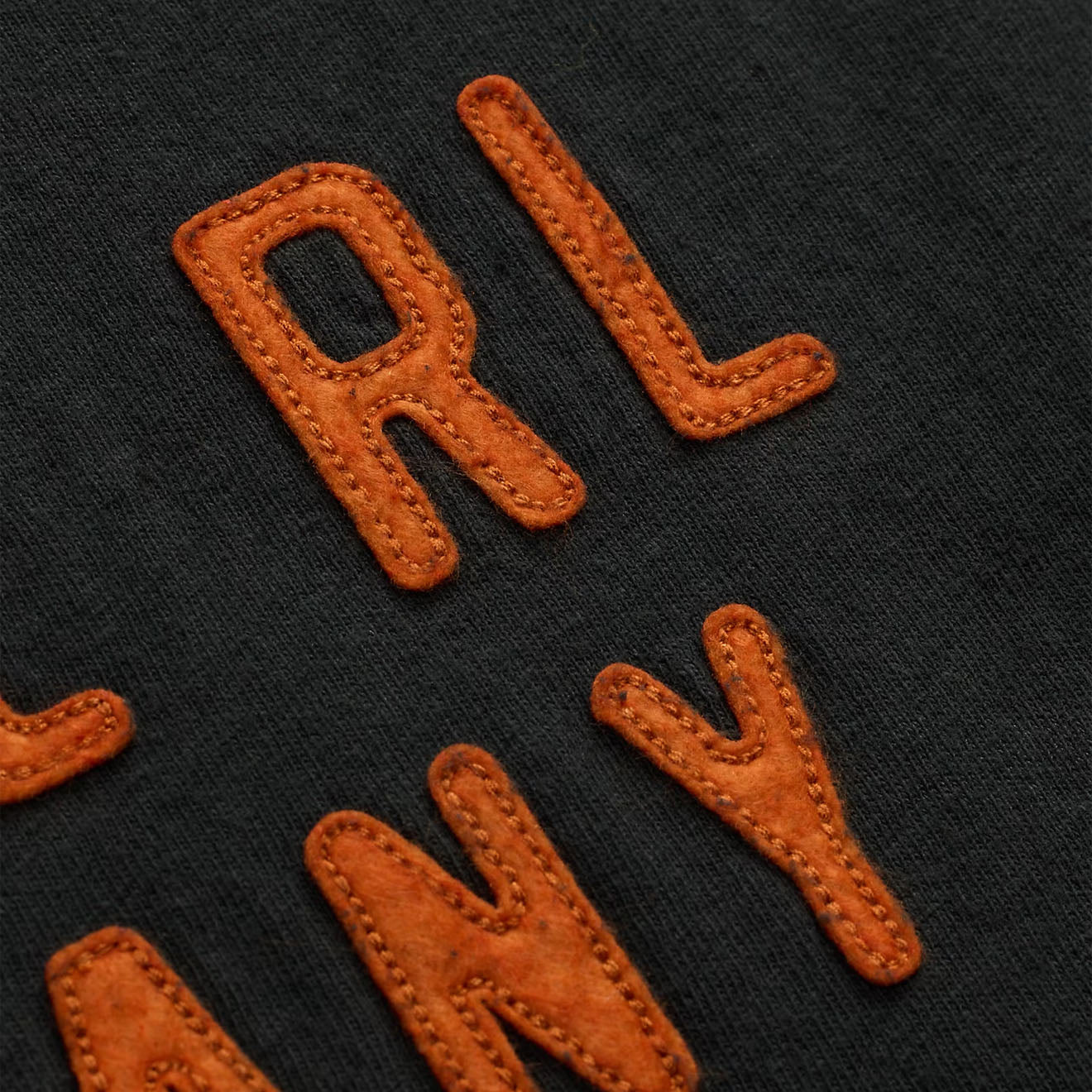 RRL By Ralph Lauren Logo Cotton-Hemp Jersey T-Shirt Faded Black Canvas - The Sporting Lodge