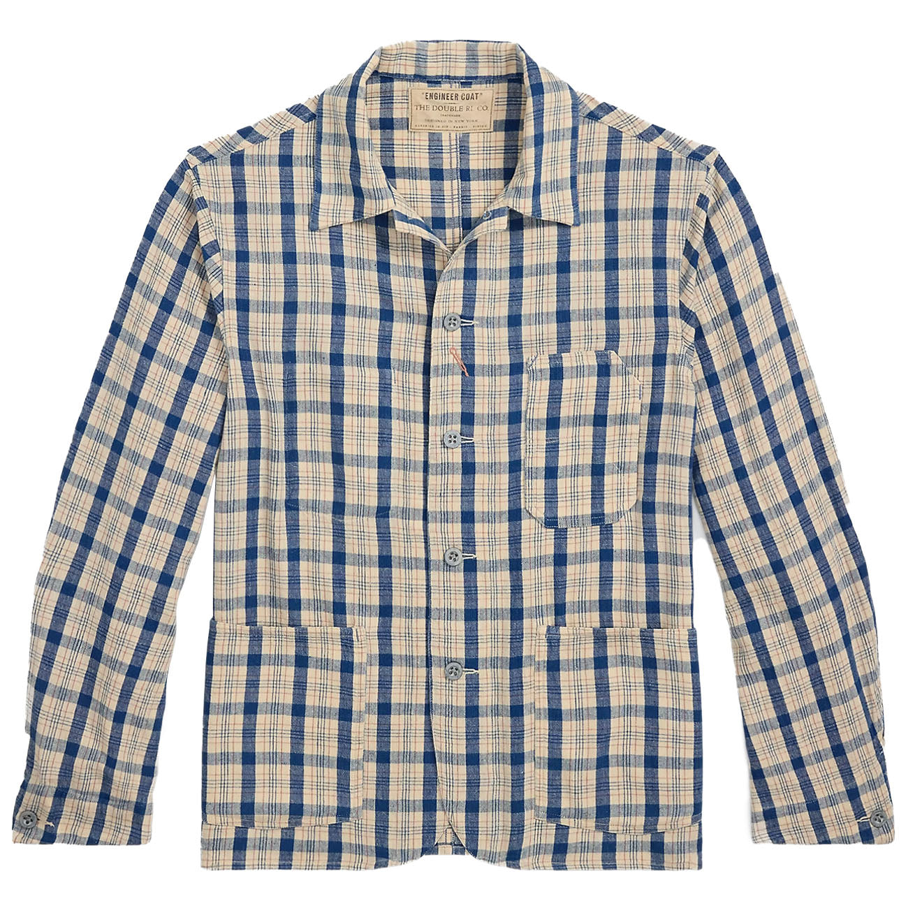 RRL By Ralph Lauren Norfolk Long Sleeve Sport Shirt Indigo Plaid Multi - The Sporting Lodge