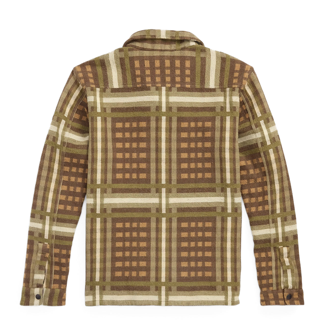 RRL By Ralph Lauren Patterned Jacquard Overshirt Brown Multi