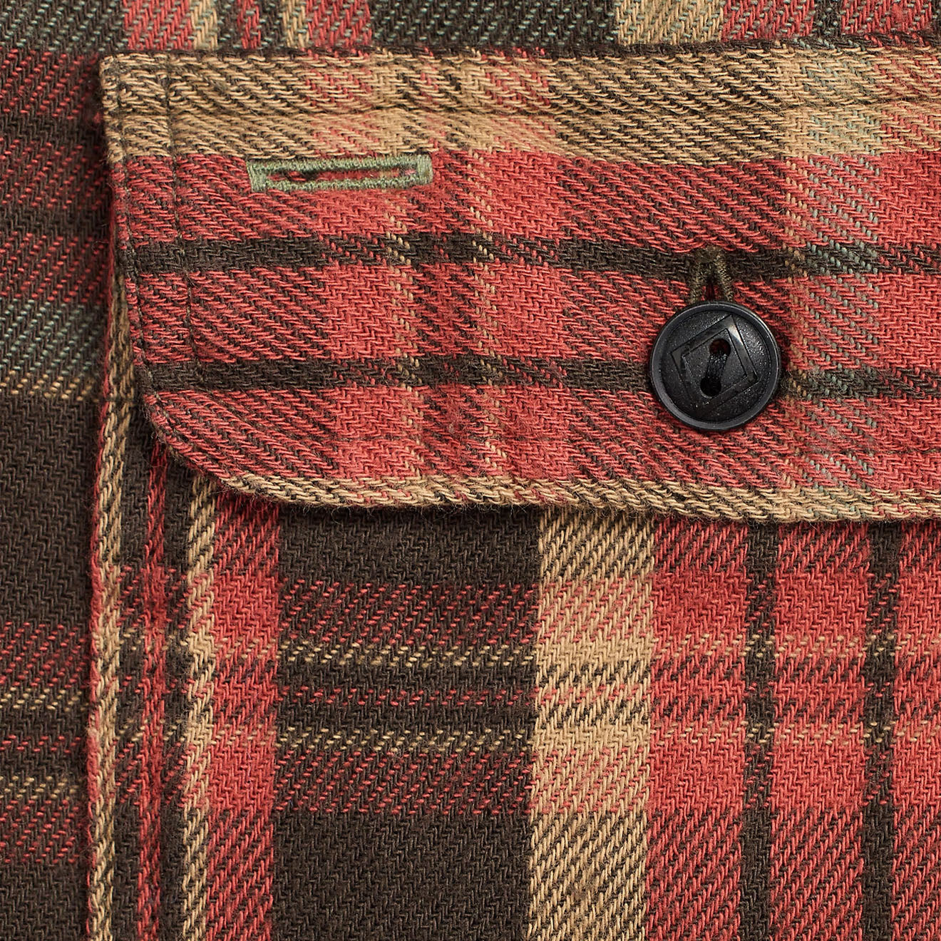 RRL By Ralph Lauren Plaid Twill Workshirt Red/Black Multi - The Sporting Lodge