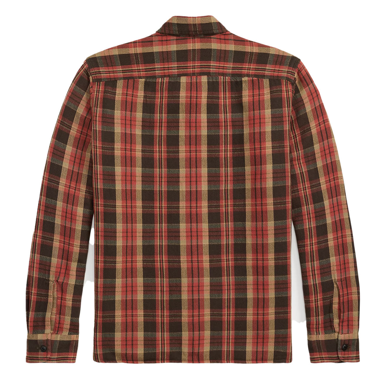 RRL By Ralph Lauren Plaid Twill Workshirt Red/Black Multi - The Sporting Lodge