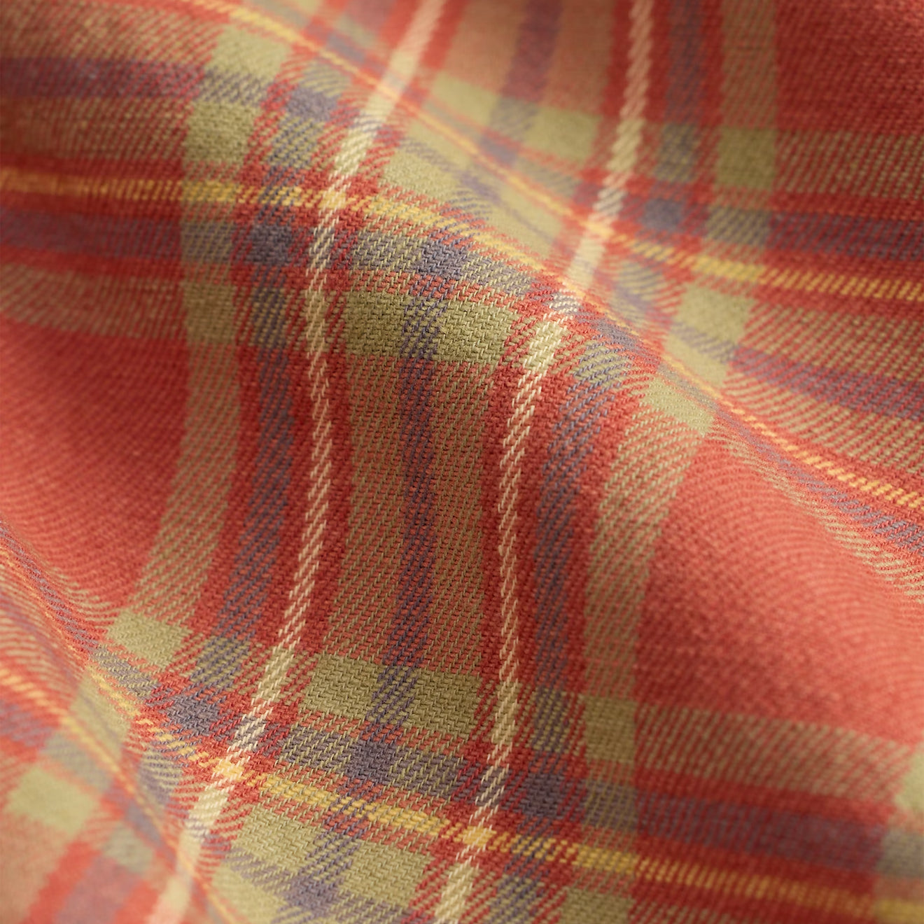 RRL By Ralph Lauren Plaid Twill Workshirt Red / Blue / Green - The Sporting Lodge