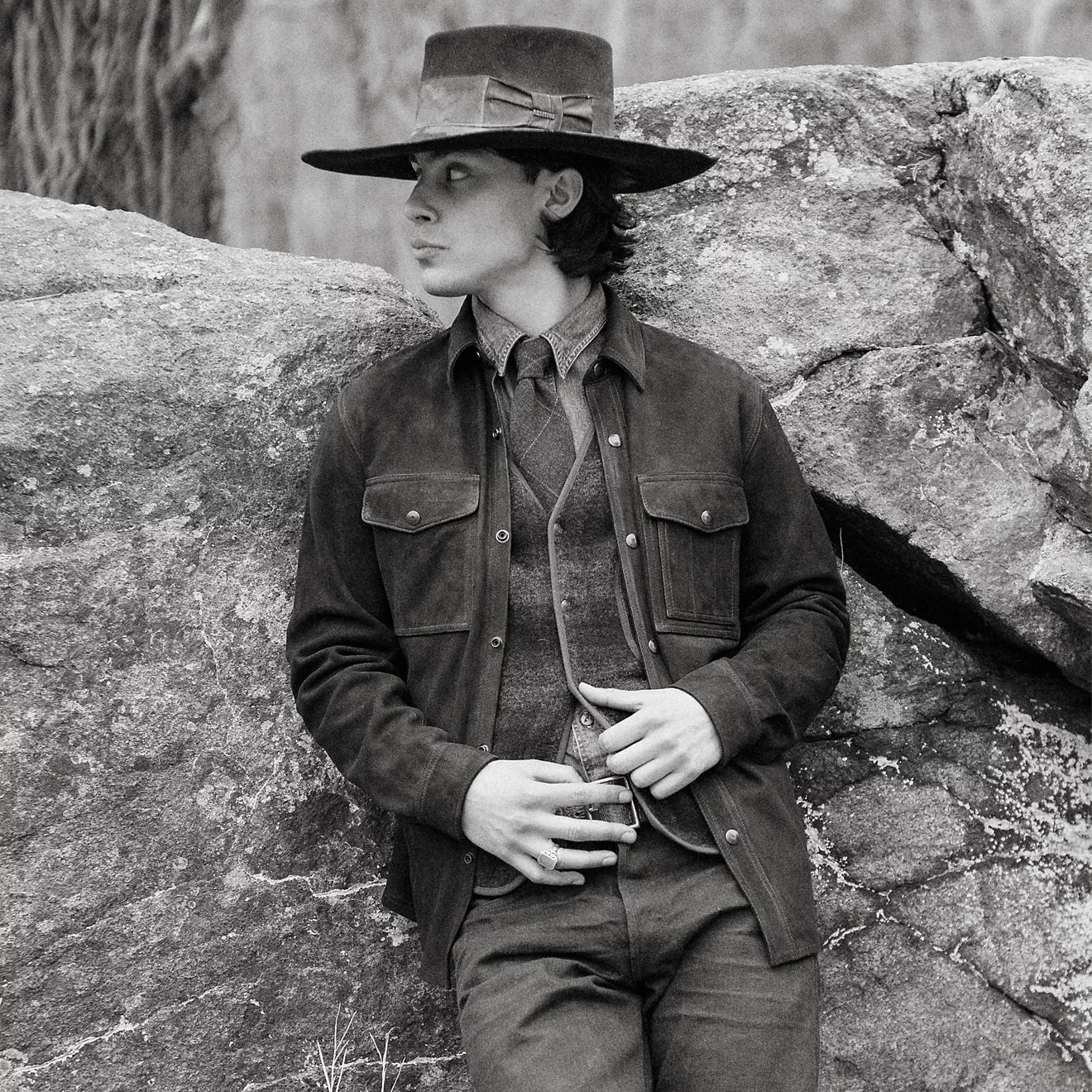 RRL By Ralph Lauren Plaid Wool-Cotton Waistcoat Brown / Multi