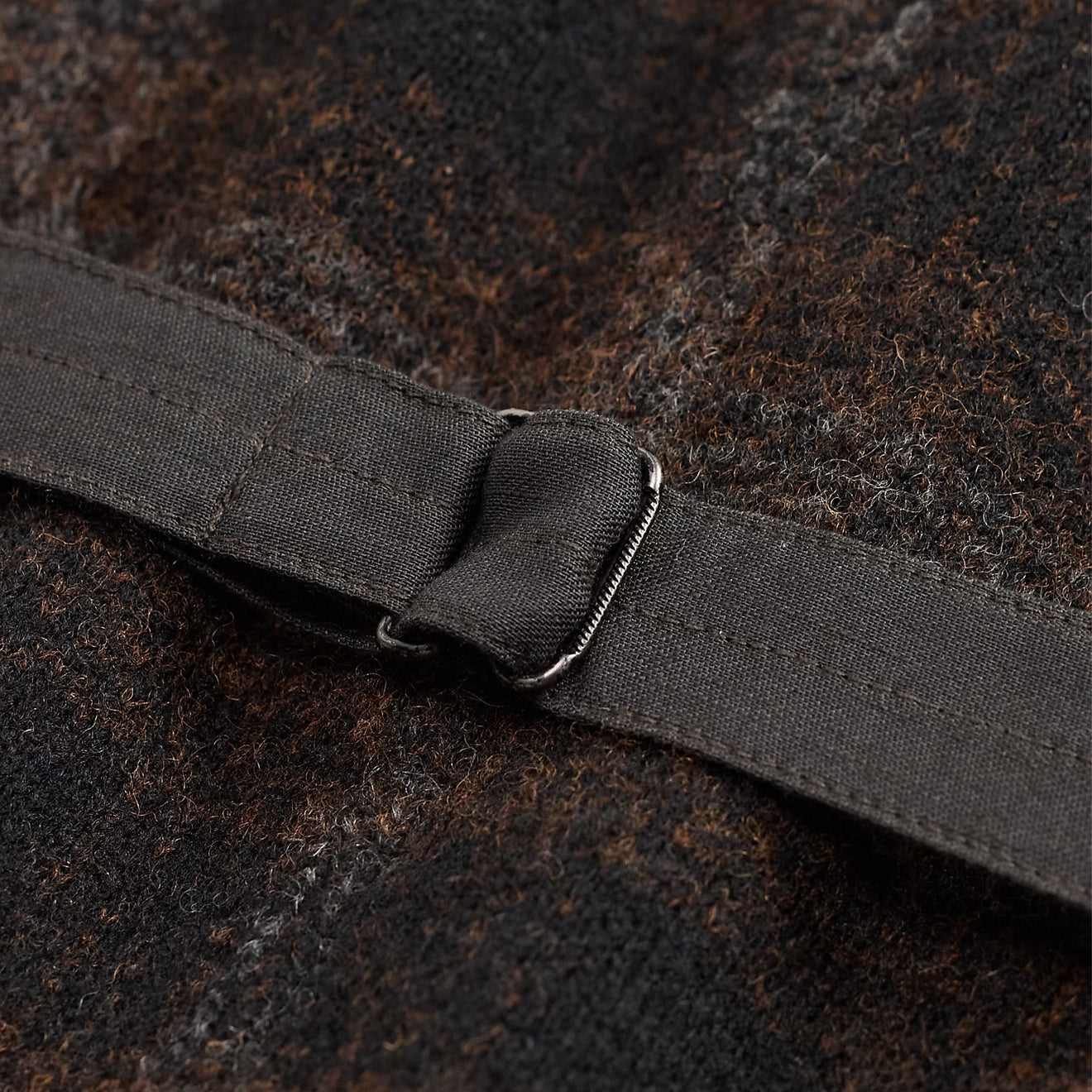 RRL By Ralph Lauren Plaid Wool-Cotton Waistcoat Brown / Multi