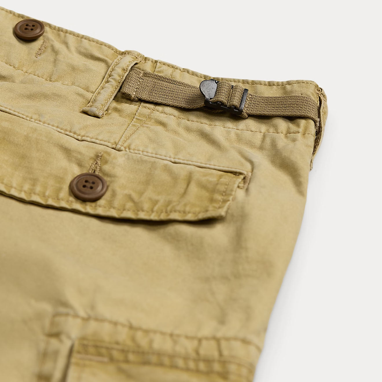 RRL By Ralph Lauren Ranger Poplin Cargo Trouser Faded Khaki - The Sporting Lodge