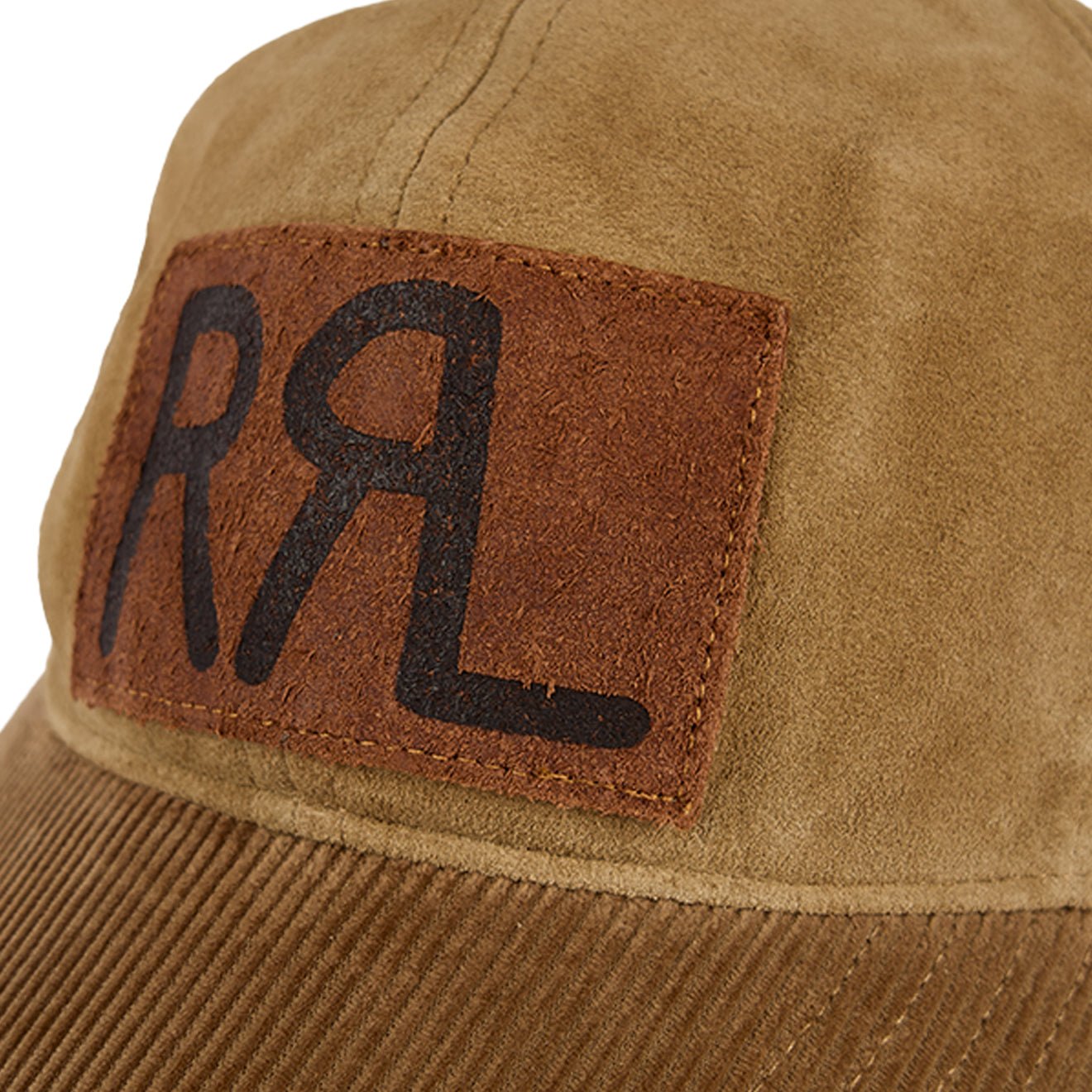 RRL By Ralph Lauren Roughout Suede Trucker Cap Tan - The Sporting Lodge