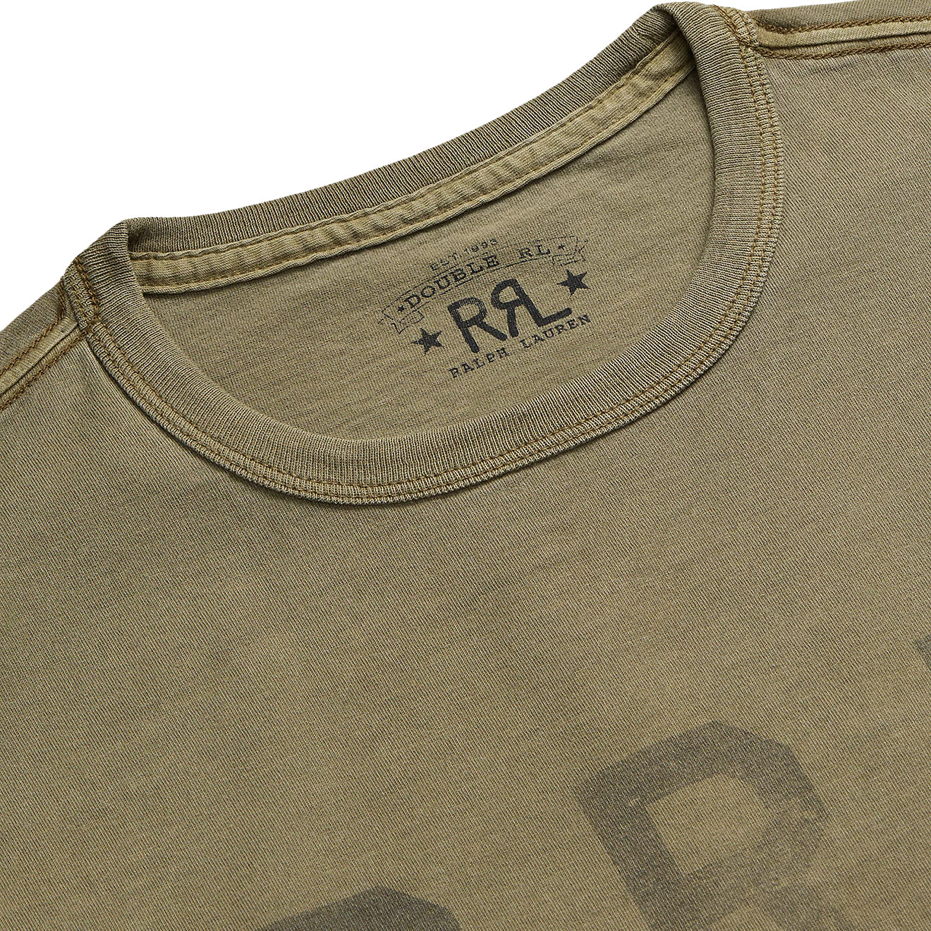 RRL By Ralph Lauren S/S Graphic T Shirt New Olive - The Sporting Lodge