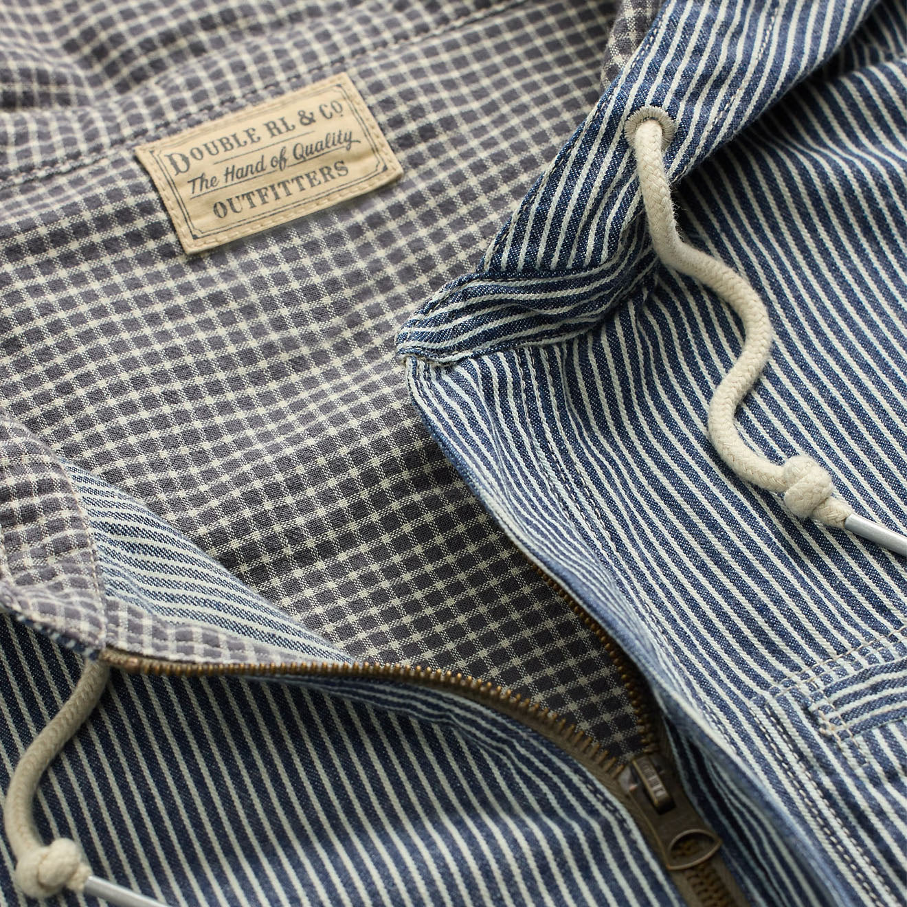 RRL By Ralph Lauren Schooner Unlined Shirt Jacket Navy Multi - The Sporting Lodge