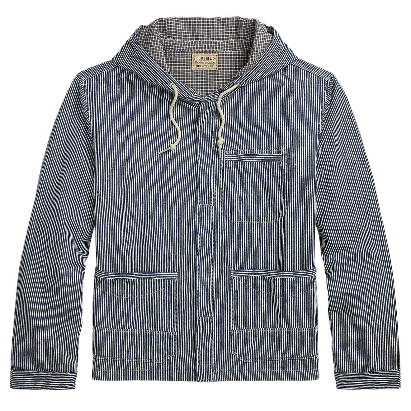 RRL By Ralph Lauren Schooner Unlined Shirt Jacket Navy Multi - The Sporting Lodge