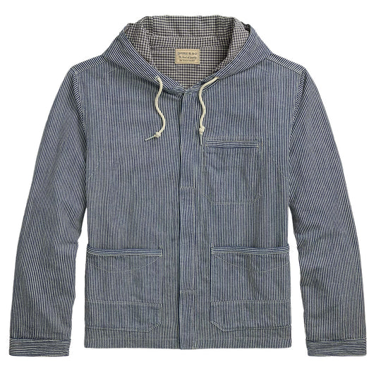 RRL By Ralph Lauren Schooner Unlined Shirt Jacket Navy Multi - The Sporting Lodge