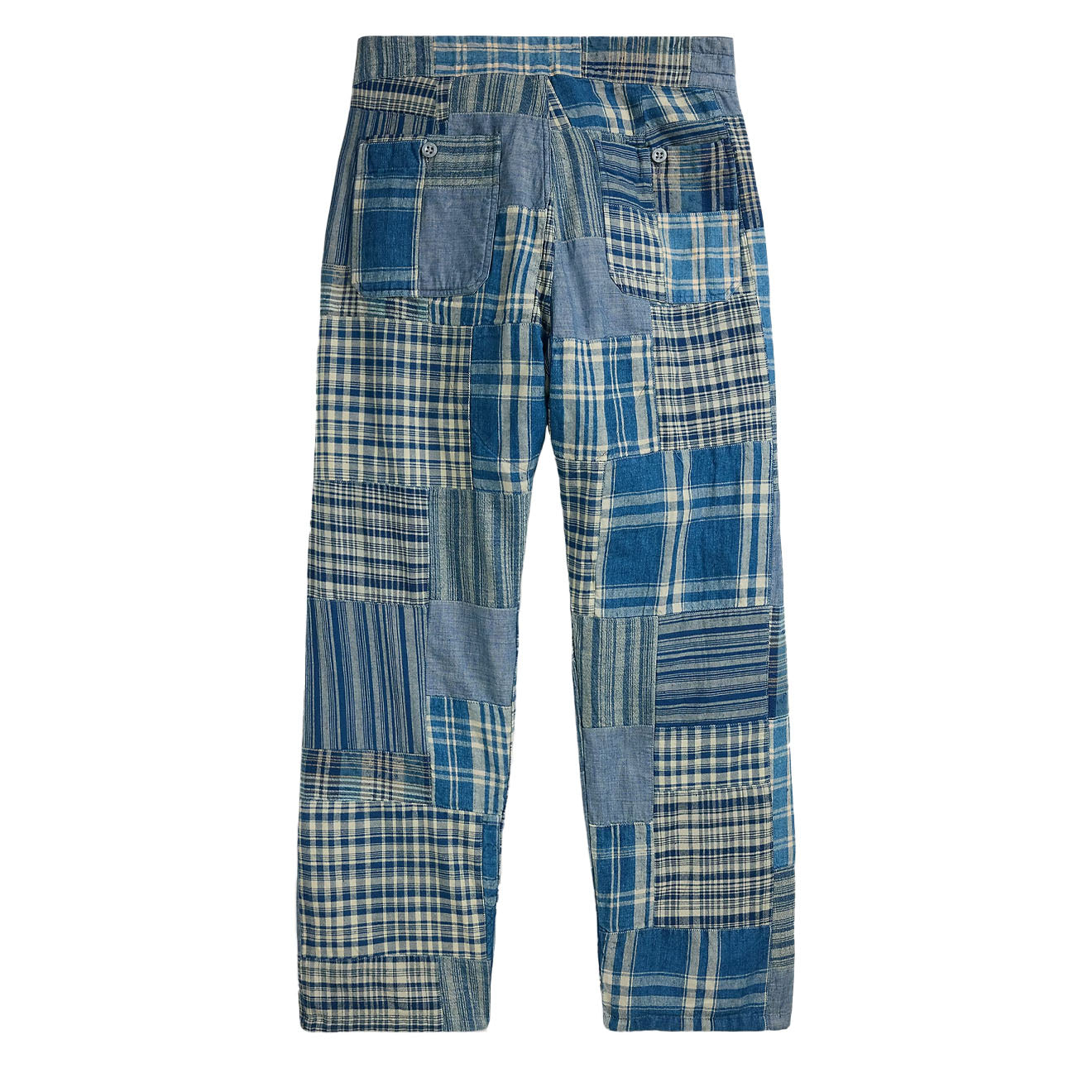 RRL By Ralph Lauren Stratford Flat Front Indigo / Creme Multi - The Sporting Lodge