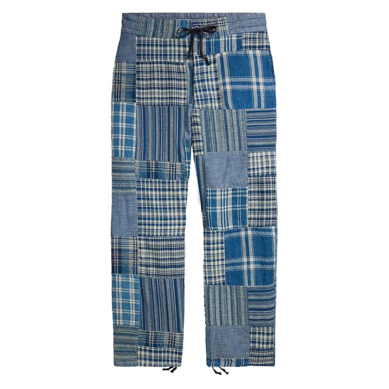 RRL By Ralph Lauren Stratford Flat Front Indigo / Creme Multi - The Sporting Lodge