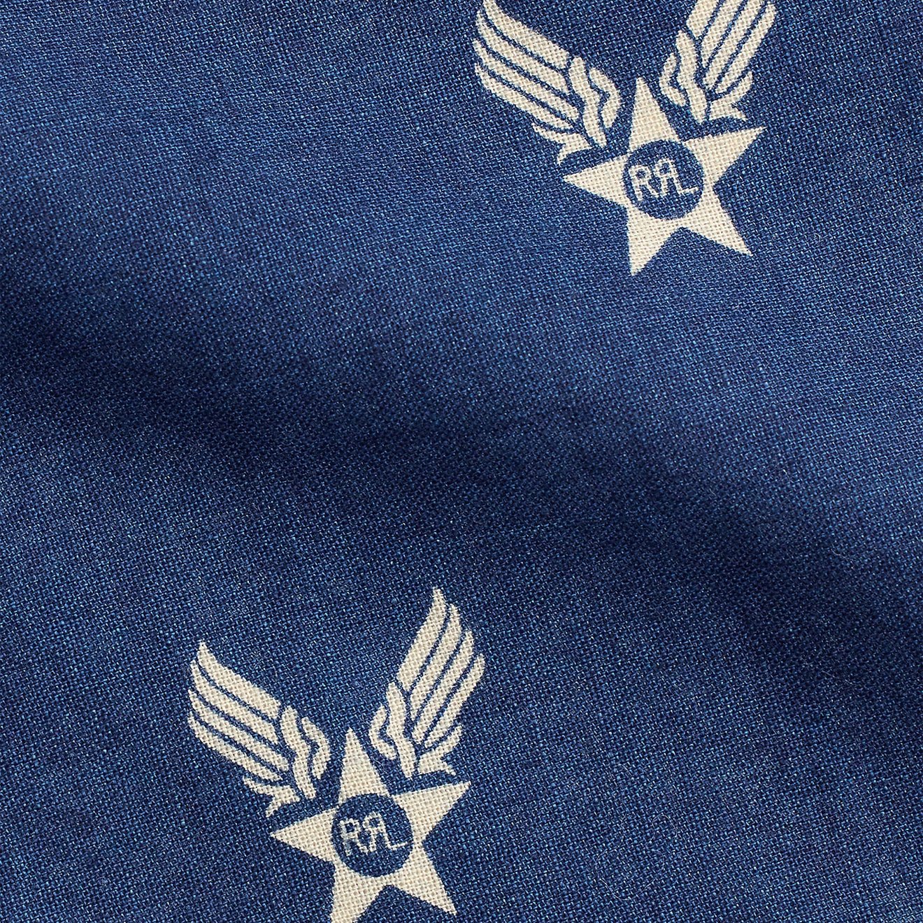 RRL By Ralph Lauren Winged-Logo Indigo Bandanna Indigo / Cream - The Sporting Lodge