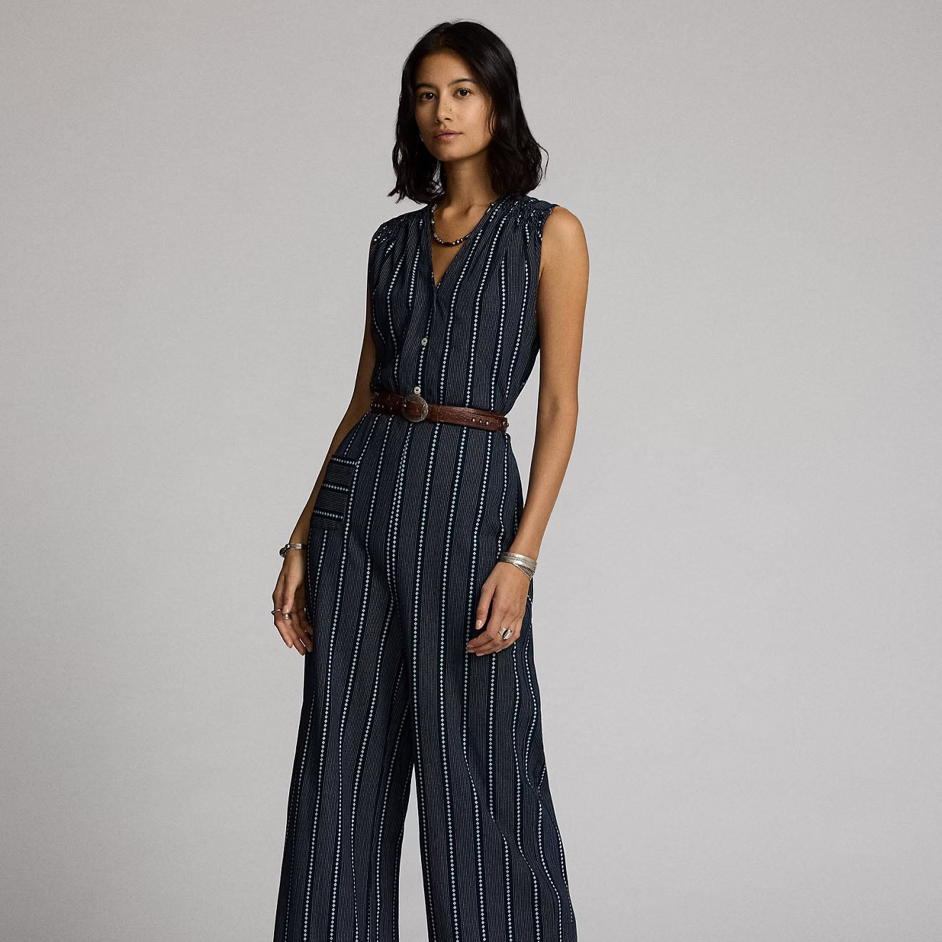 RRL By Ralph Lauren Womens Duncan Jumpsuit Dark Indigo - The Sporting Lodge