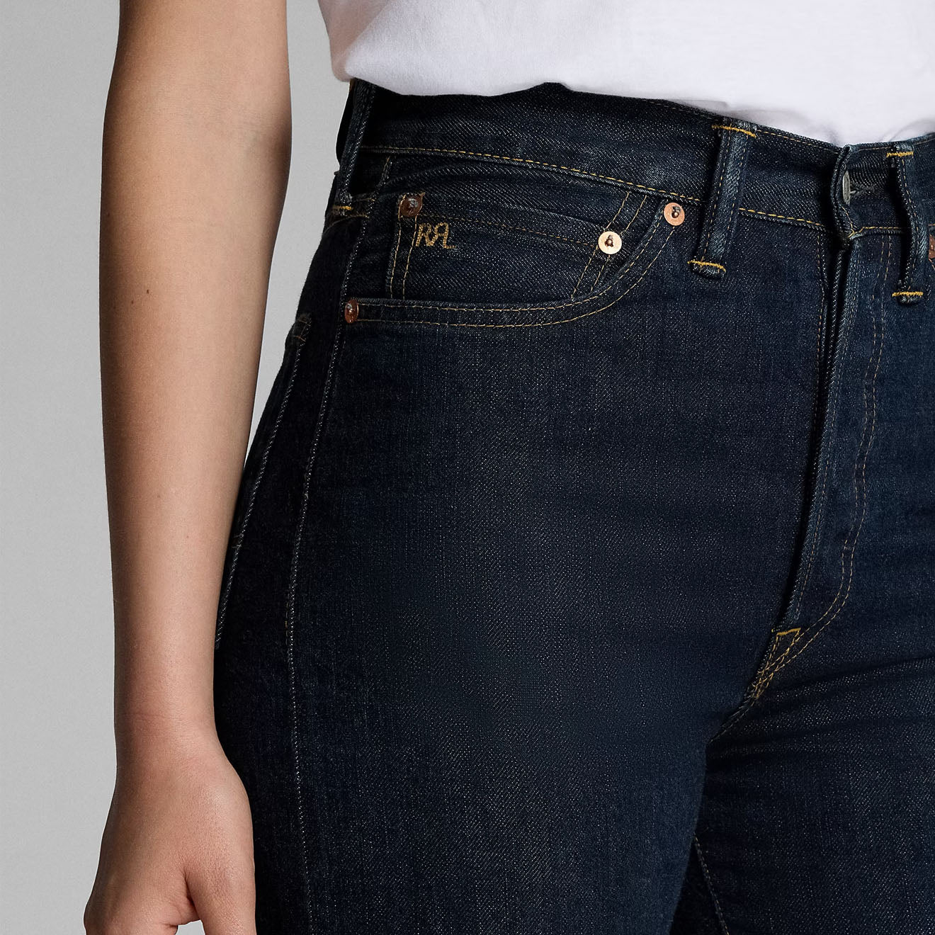 RRL By Ralph Lauren Womens High Boy Fit Jean Rinse - The Sporting Lodge