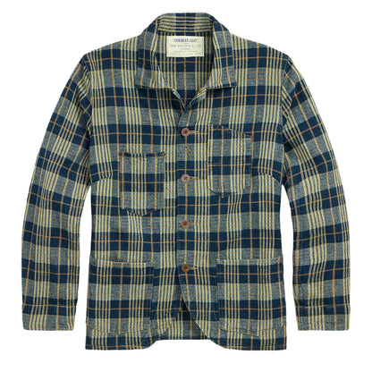 RRL By Ralph Lauren Womens Teagan L/S Shirt Indigo / Tan - The Sporting Lodge