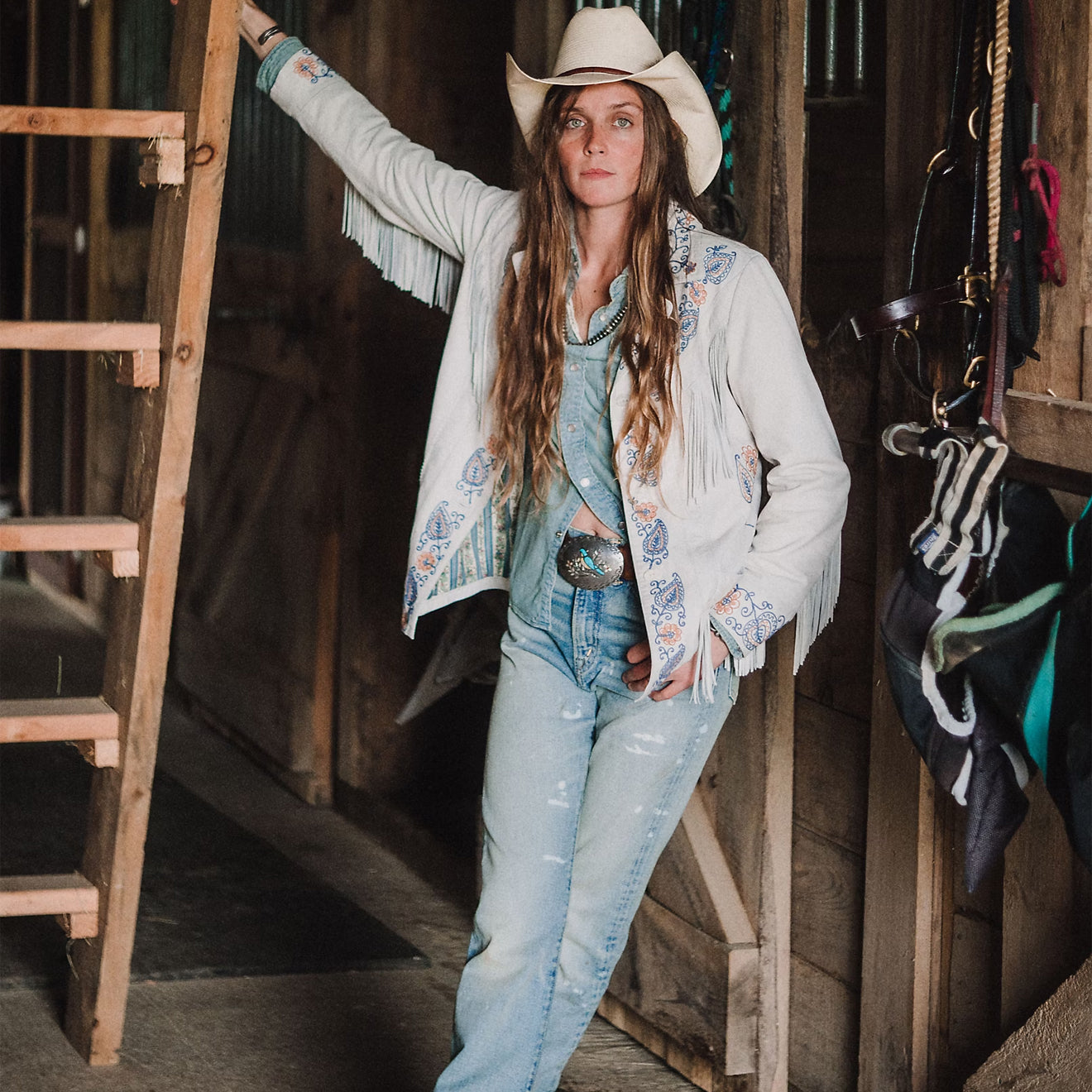 RRL By Ralph Lauren Womens Vintage Boot Leg Stretch Jean Camden Wash - The Sporting Lodge