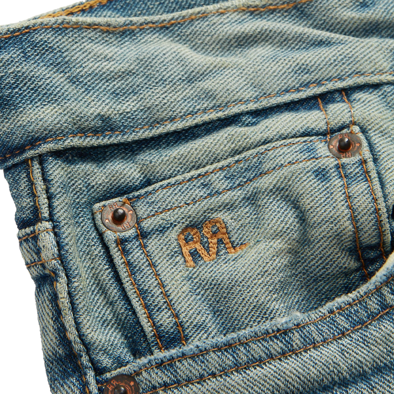 RRL By Ralph Lauren Womens Vintage Boot Leg Stretch Jean Camden Wash