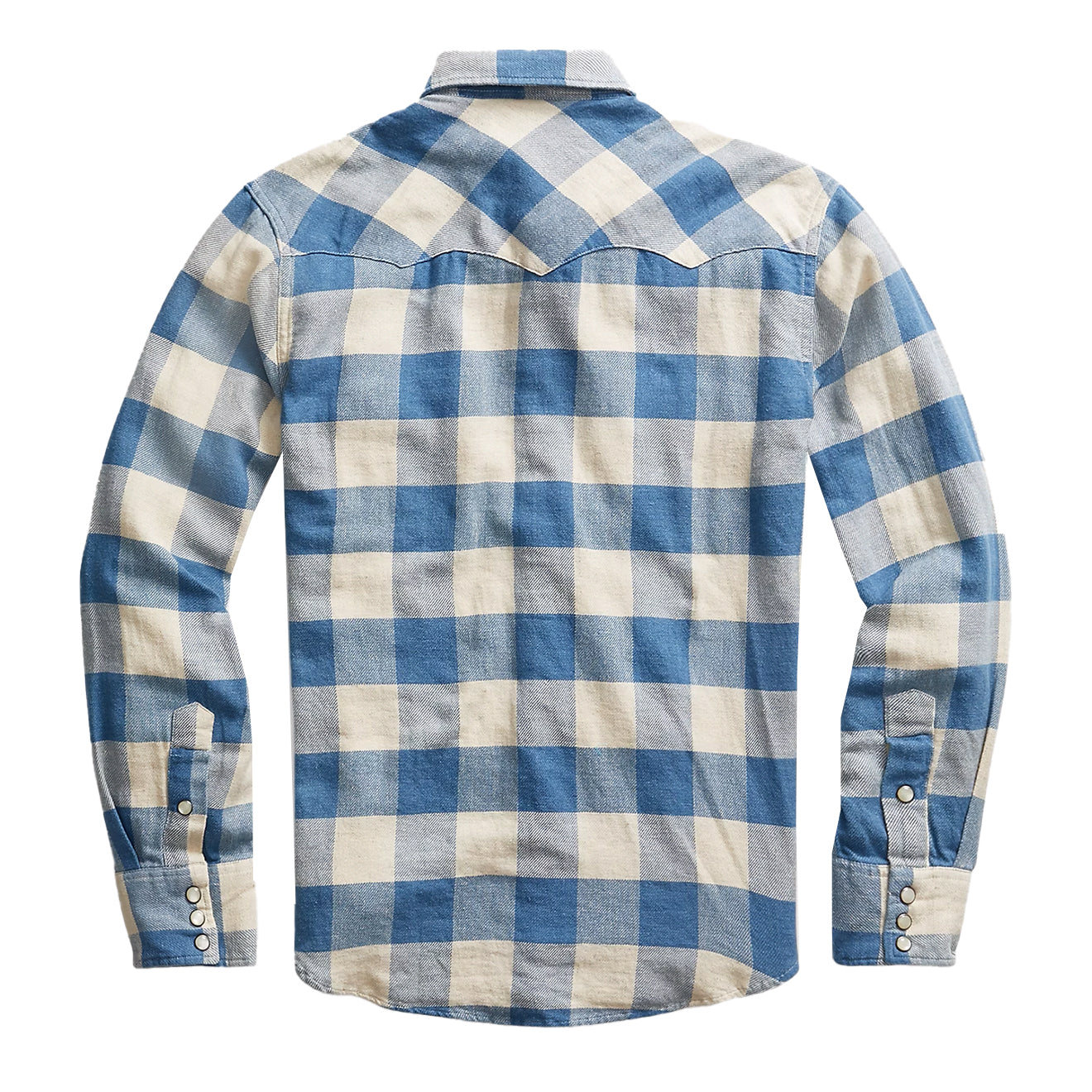 RRL by Ralph Lauren Buffalo L/S Workshirt Indigo / Cream - The Sporting Lodge
