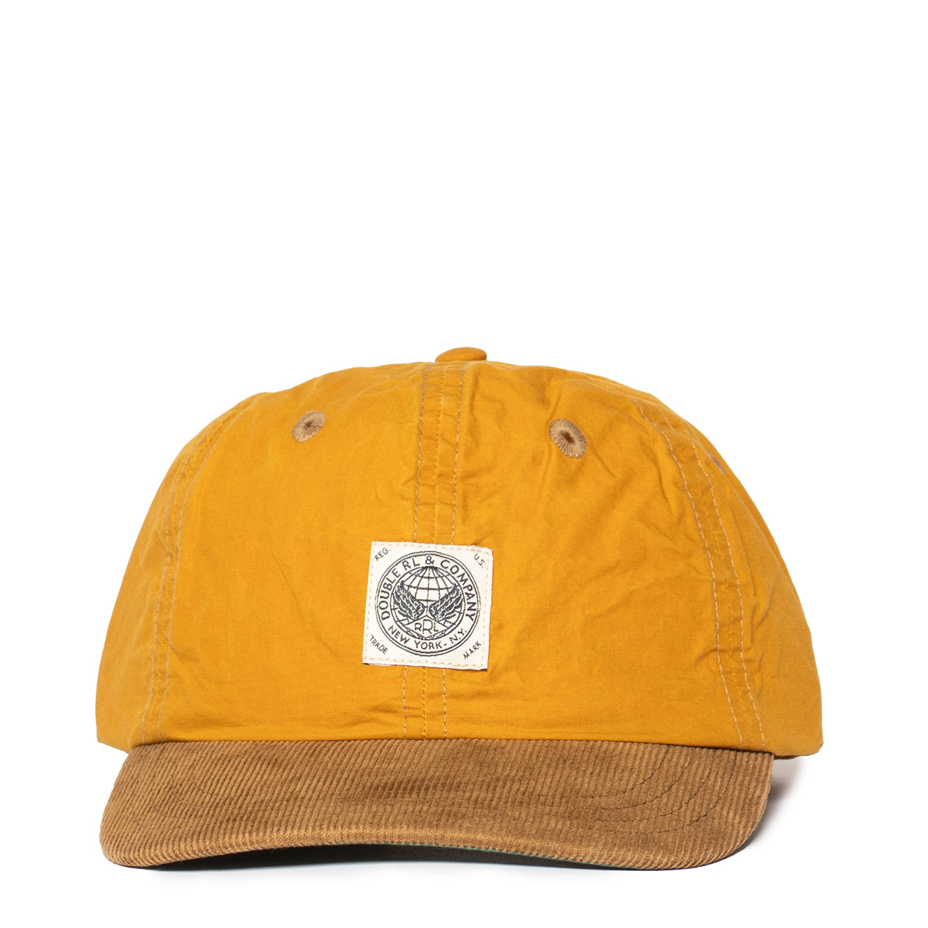 RRL by Ralph Lauren Corduroy-Bill Oilcloth Ball Cap Antique Gold - The Sporting Lodge